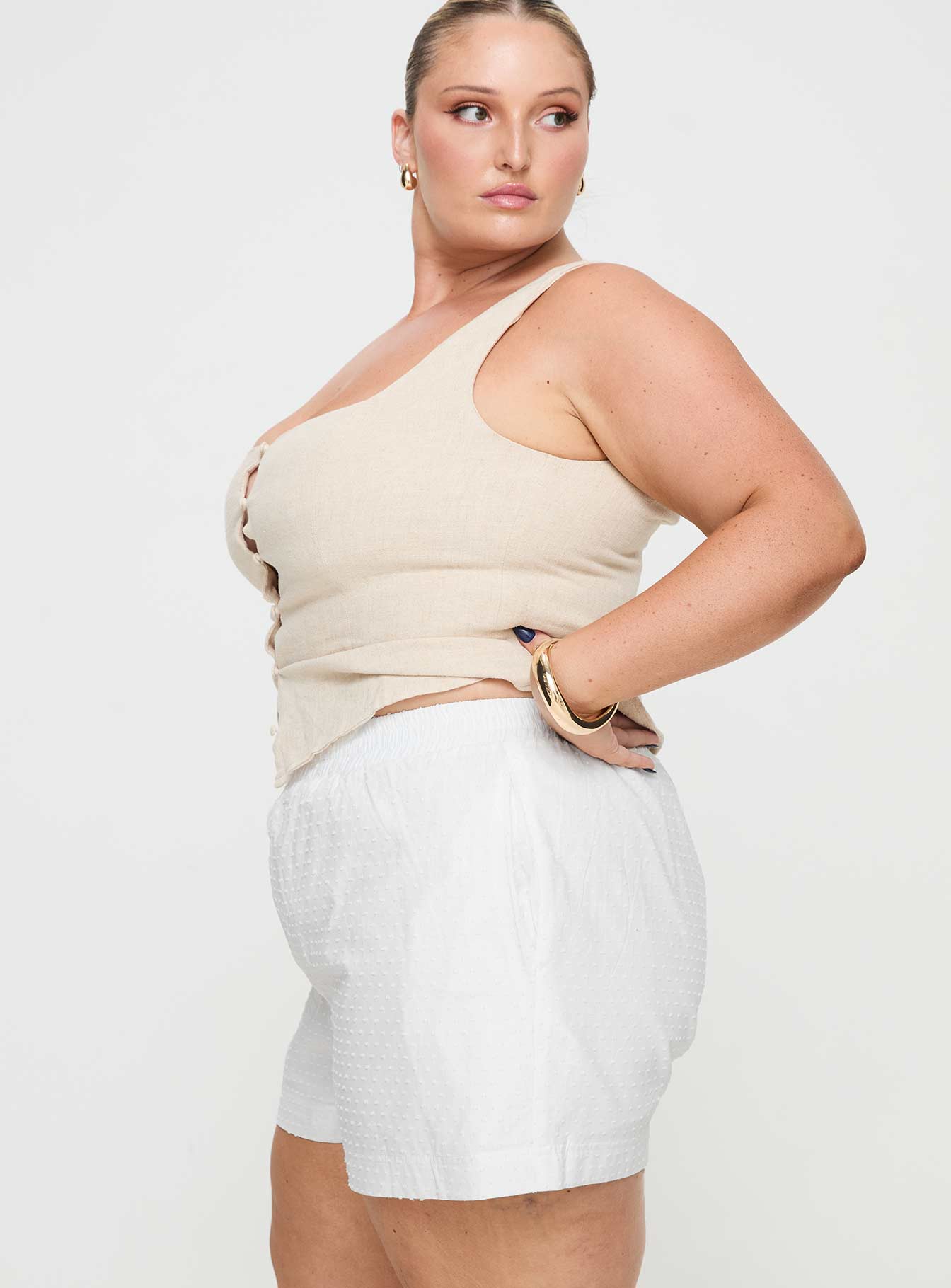 Dobby Shorts White Curve - Image 4