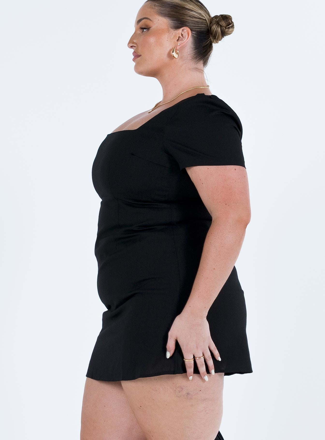Hastings Mini Dress Black Curve - Image 4