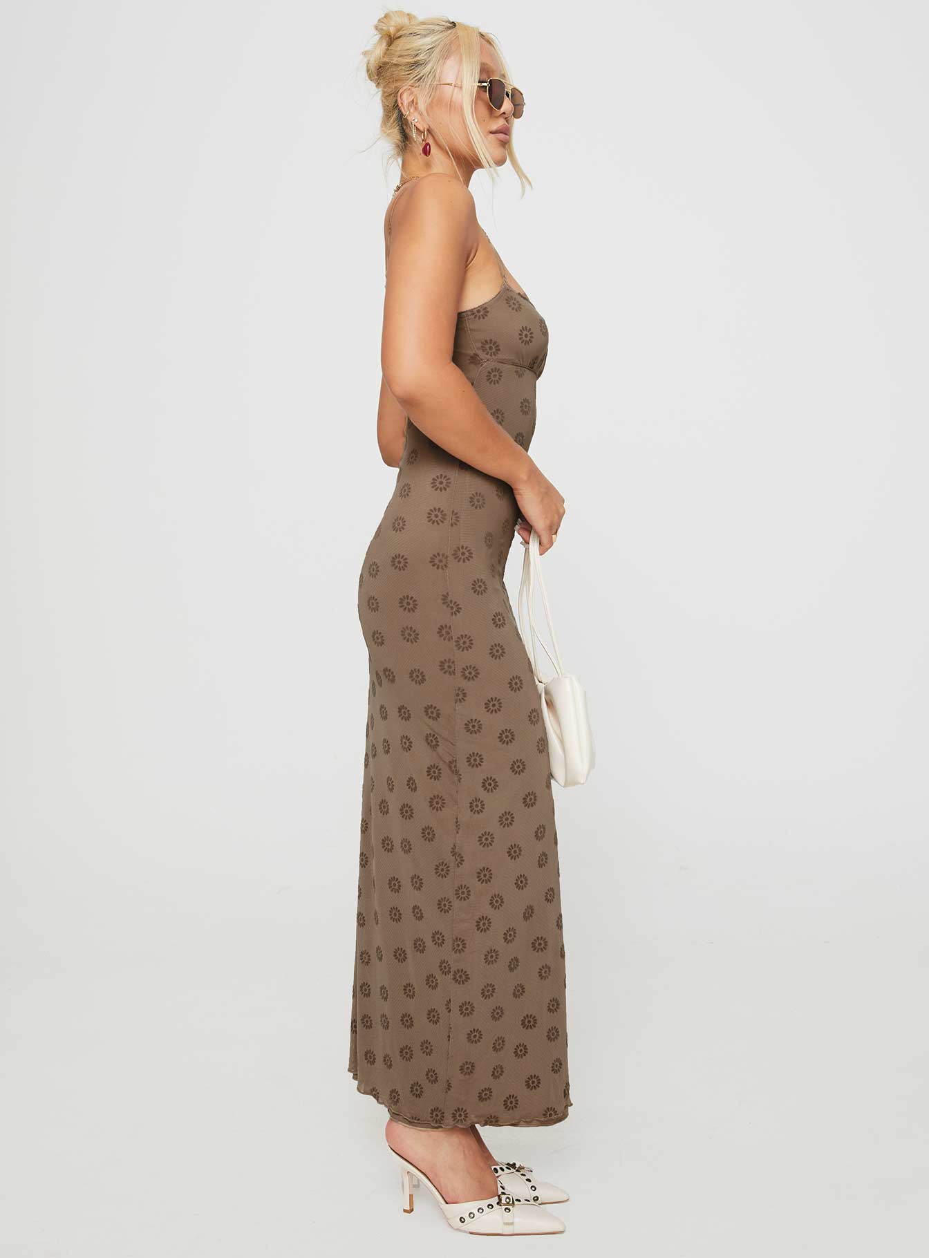 Darsih Maxi Dress Light Brown - Image 4