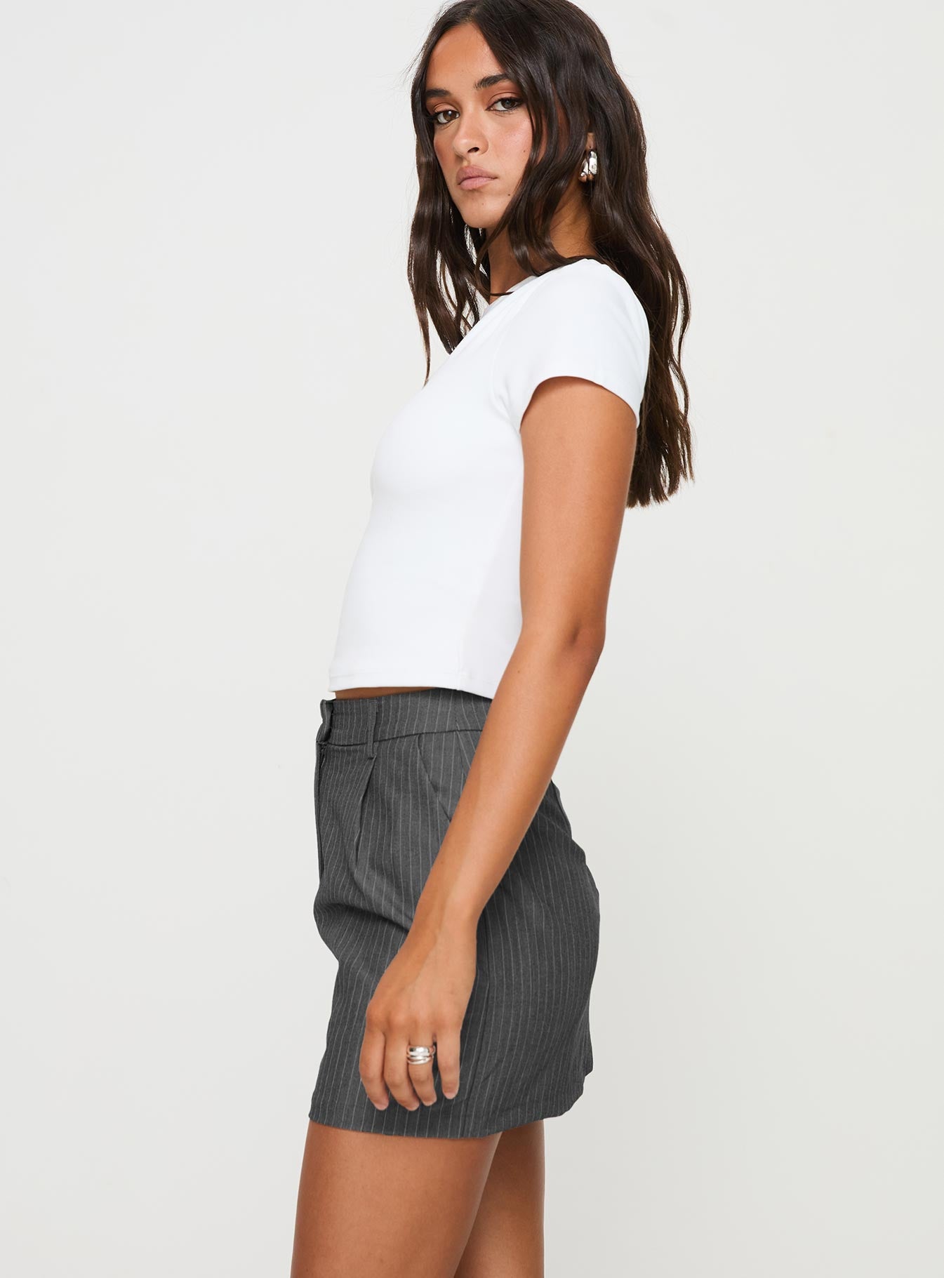 Arc Mini Skirt Slate - Image 4