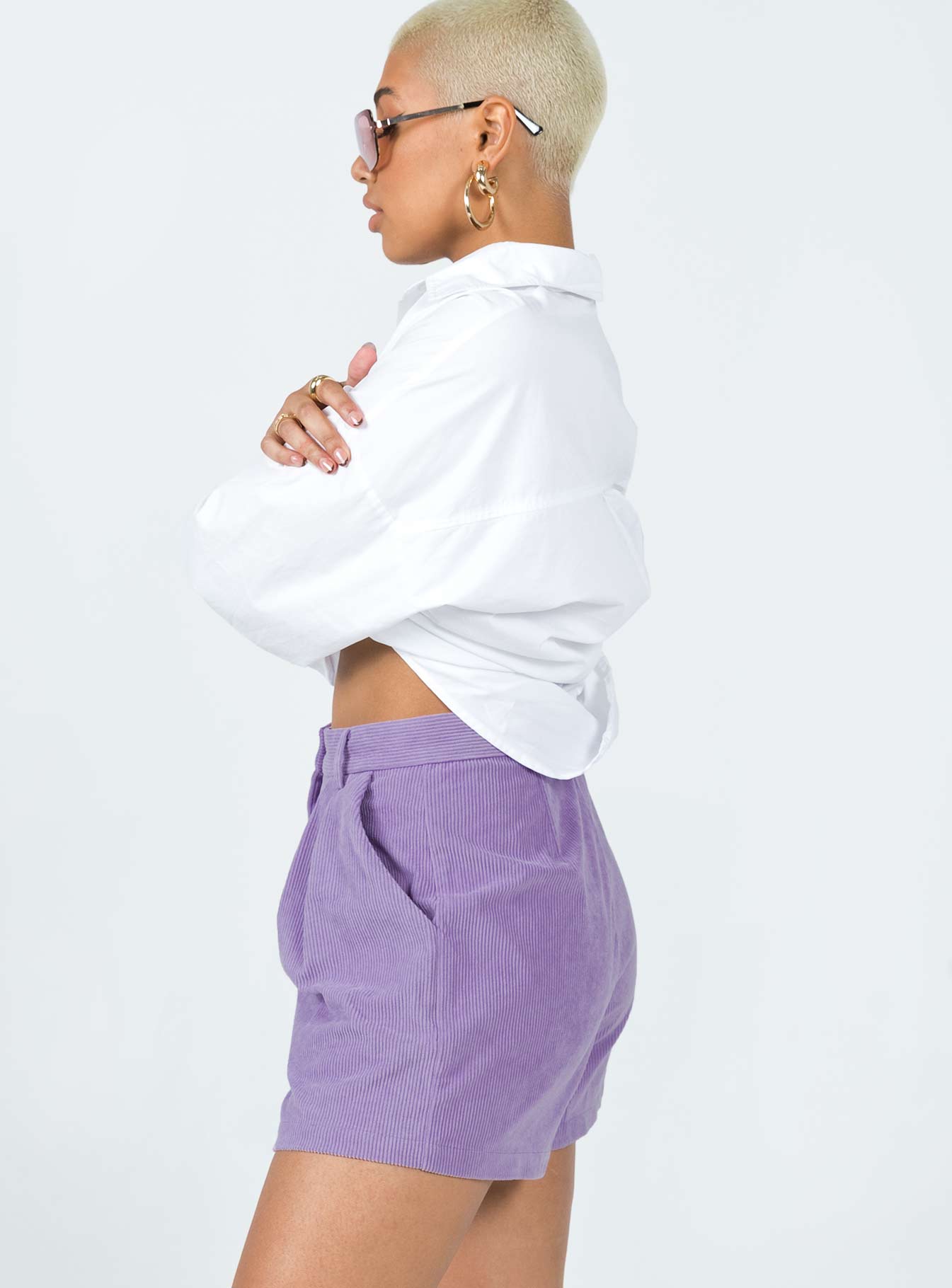 Rhanni Shorts Purple - Image 3