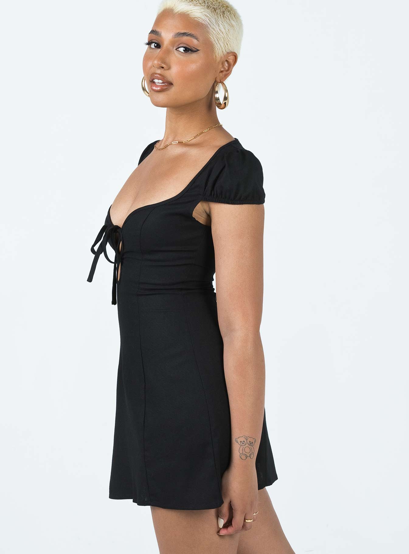 Alora Mini Dress Black - Image 5