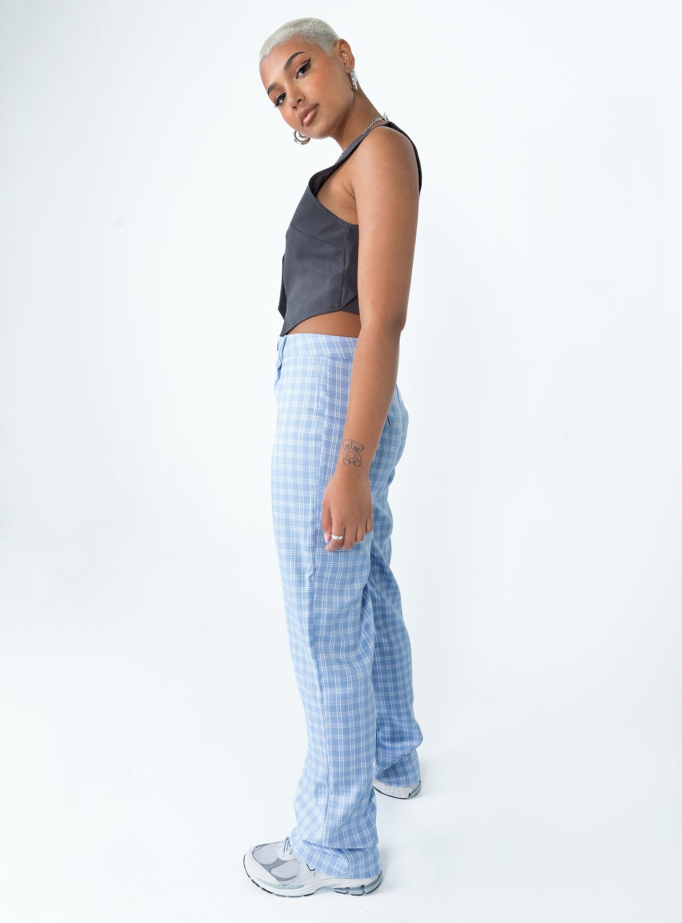 Titius Pants Blue Check - Image 4