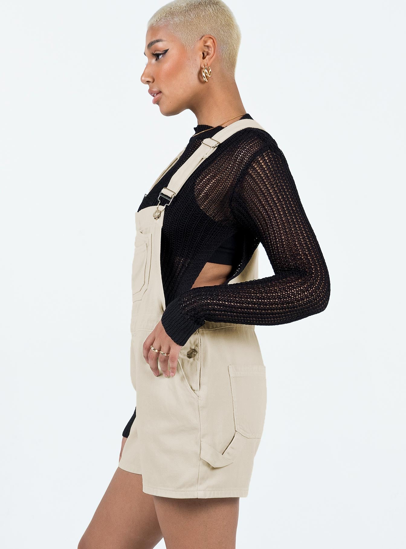 Foresta Oversized Overalls Cream - Image 3