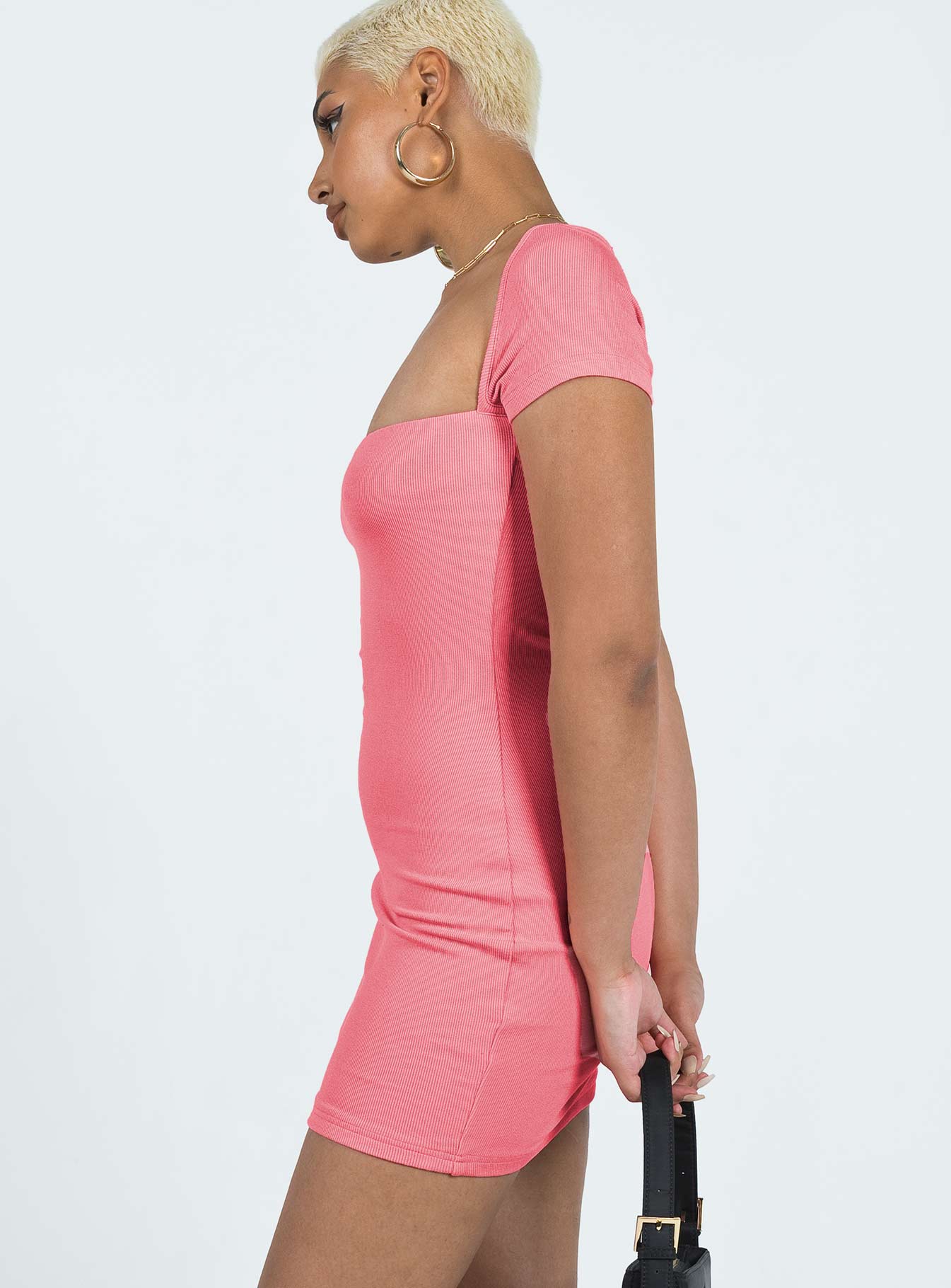 Dianne Mini Dress Pink - Image 3