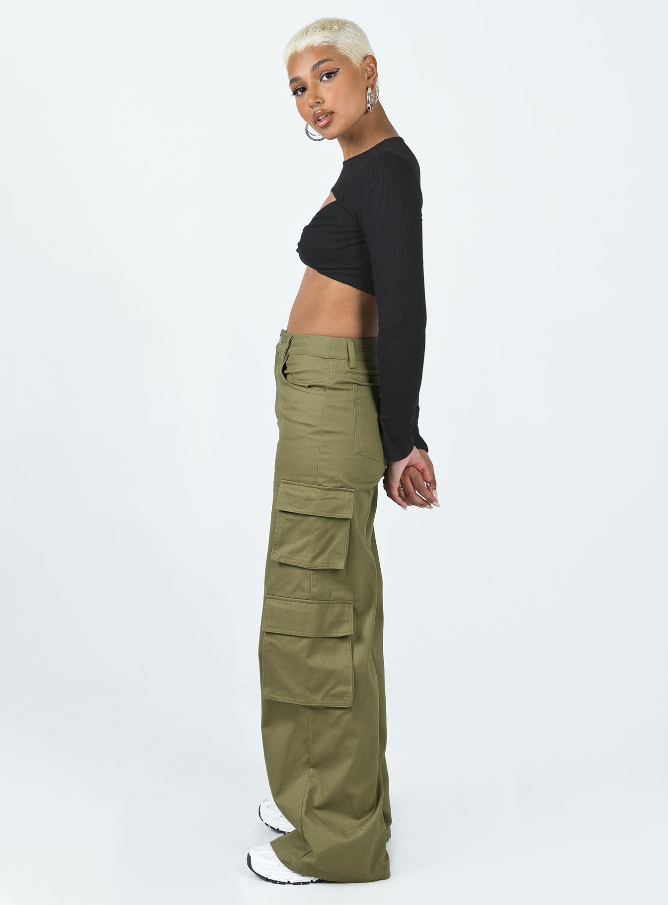 Alexis Cargo Pants Khaki - Image 4