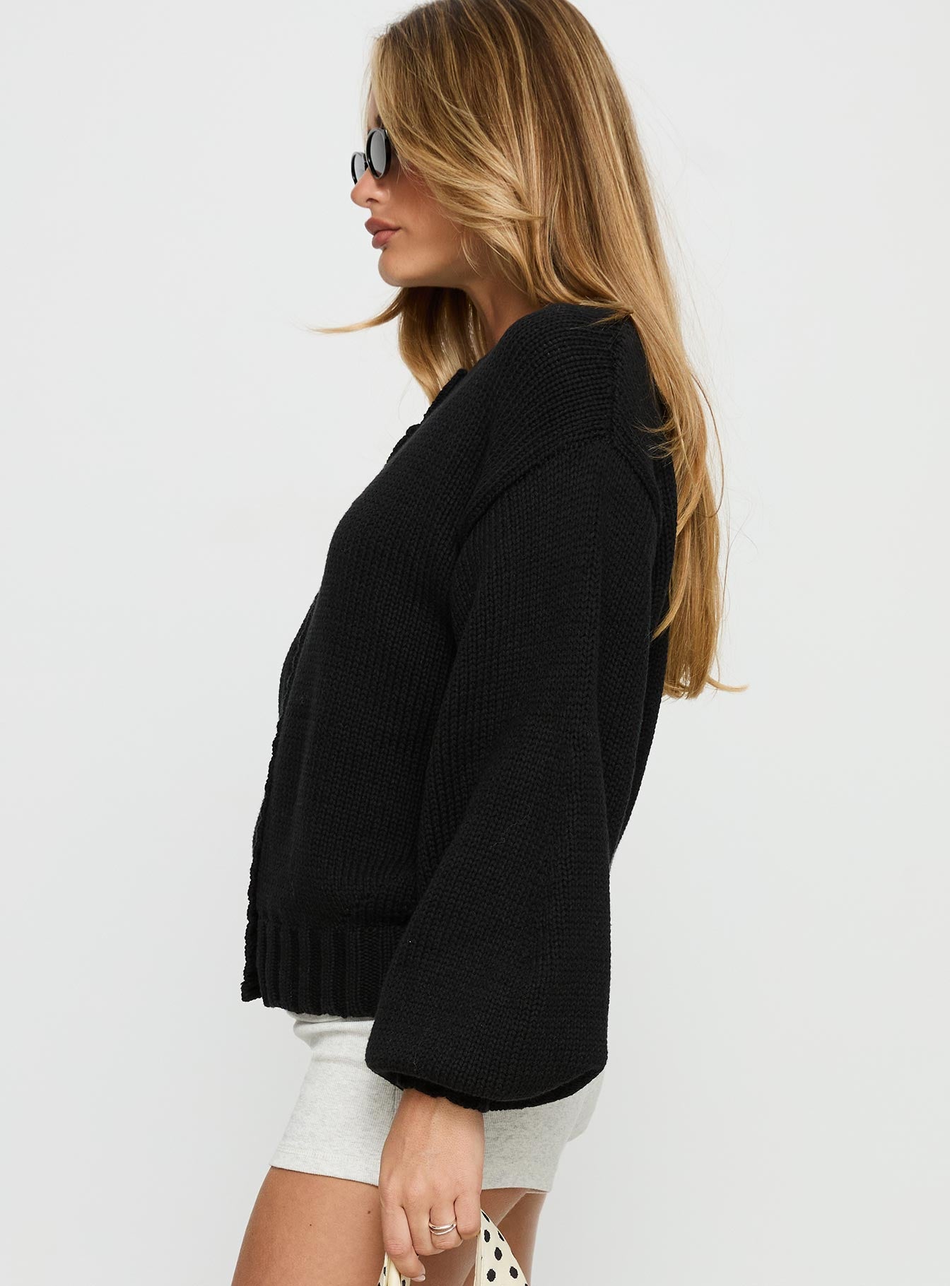 Edern Cardigan Black - Image 4
