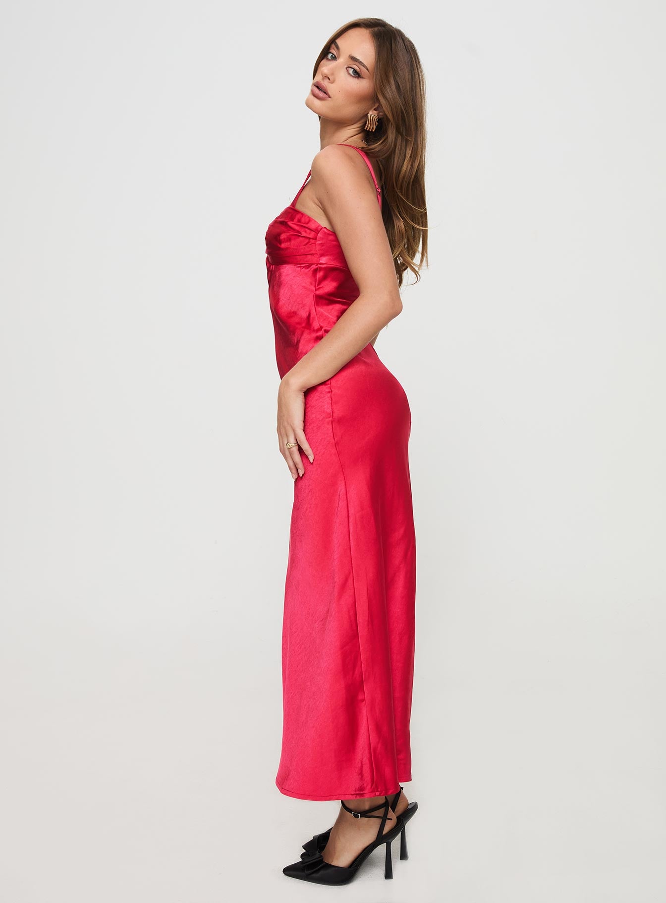 Joane Maxi Dress Red - Image 3
