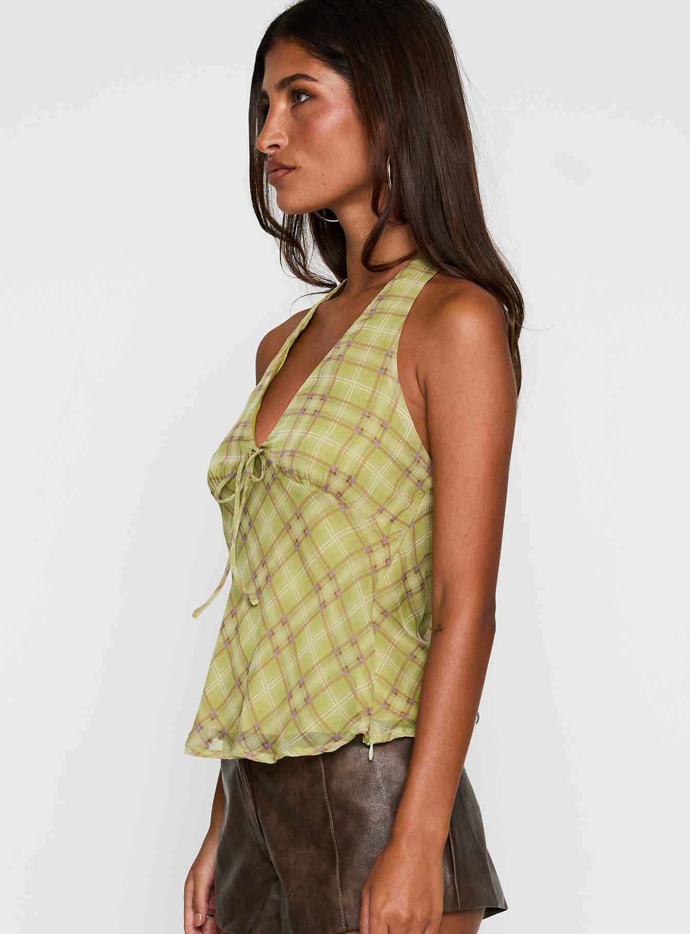 Amalthea Top Green Check - Image 4