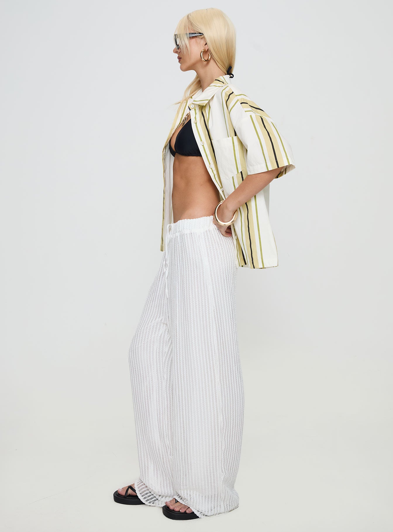 Grove Mesh Pants White - Image 4