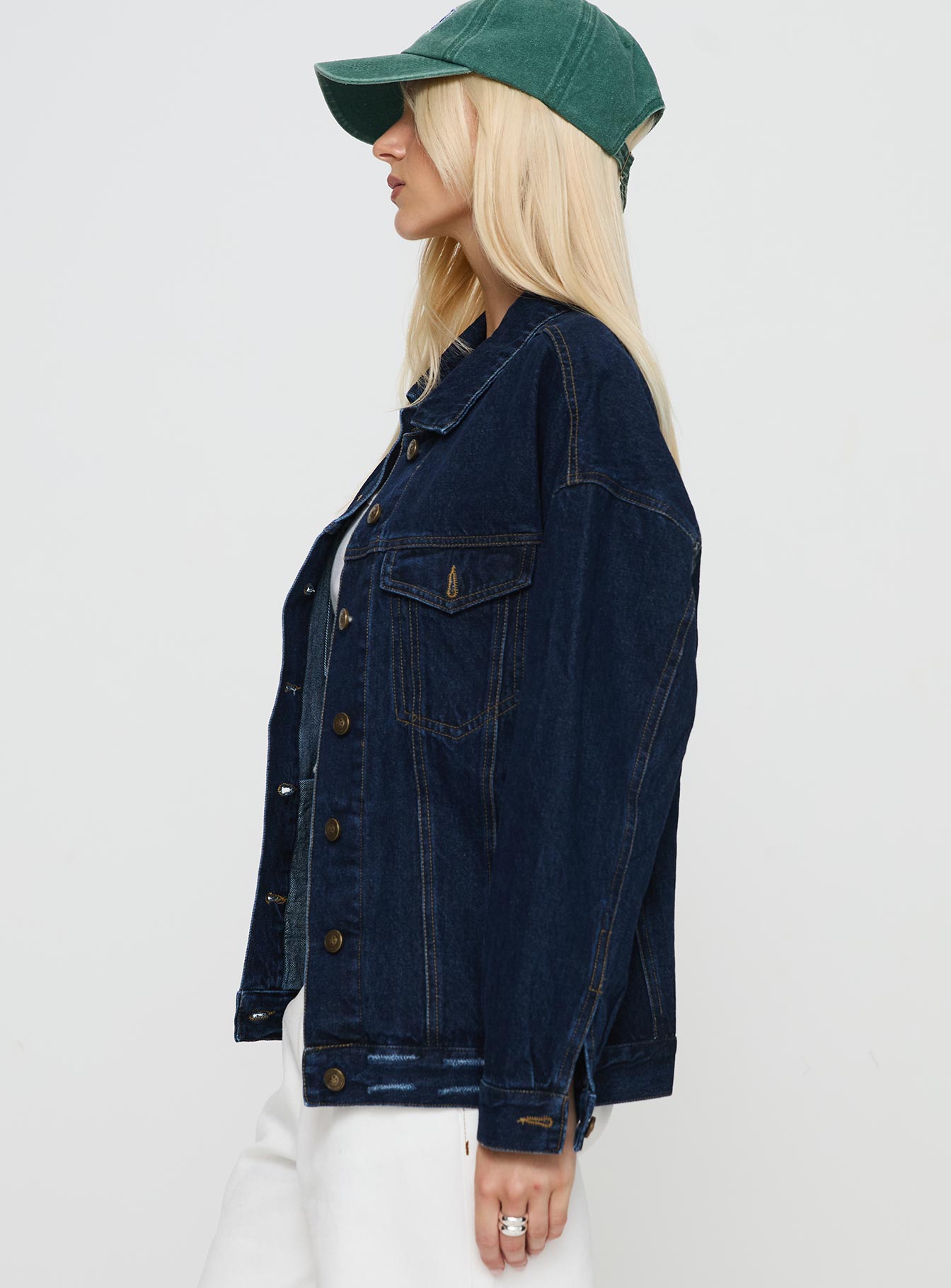 In The World Jacket Blue Denim - Image 3