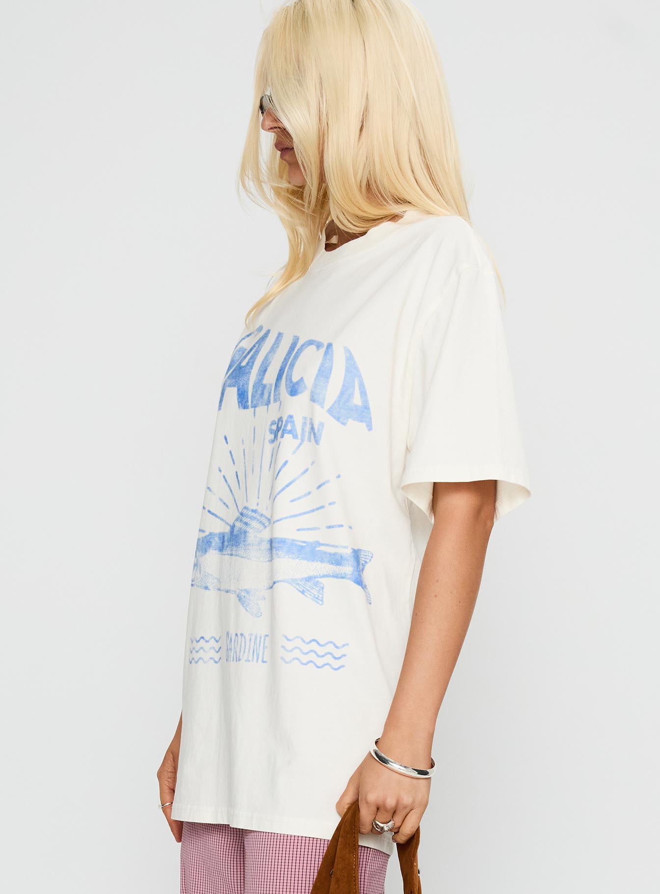 Galicia Spain Graphic Tee White / Blue - Image 4