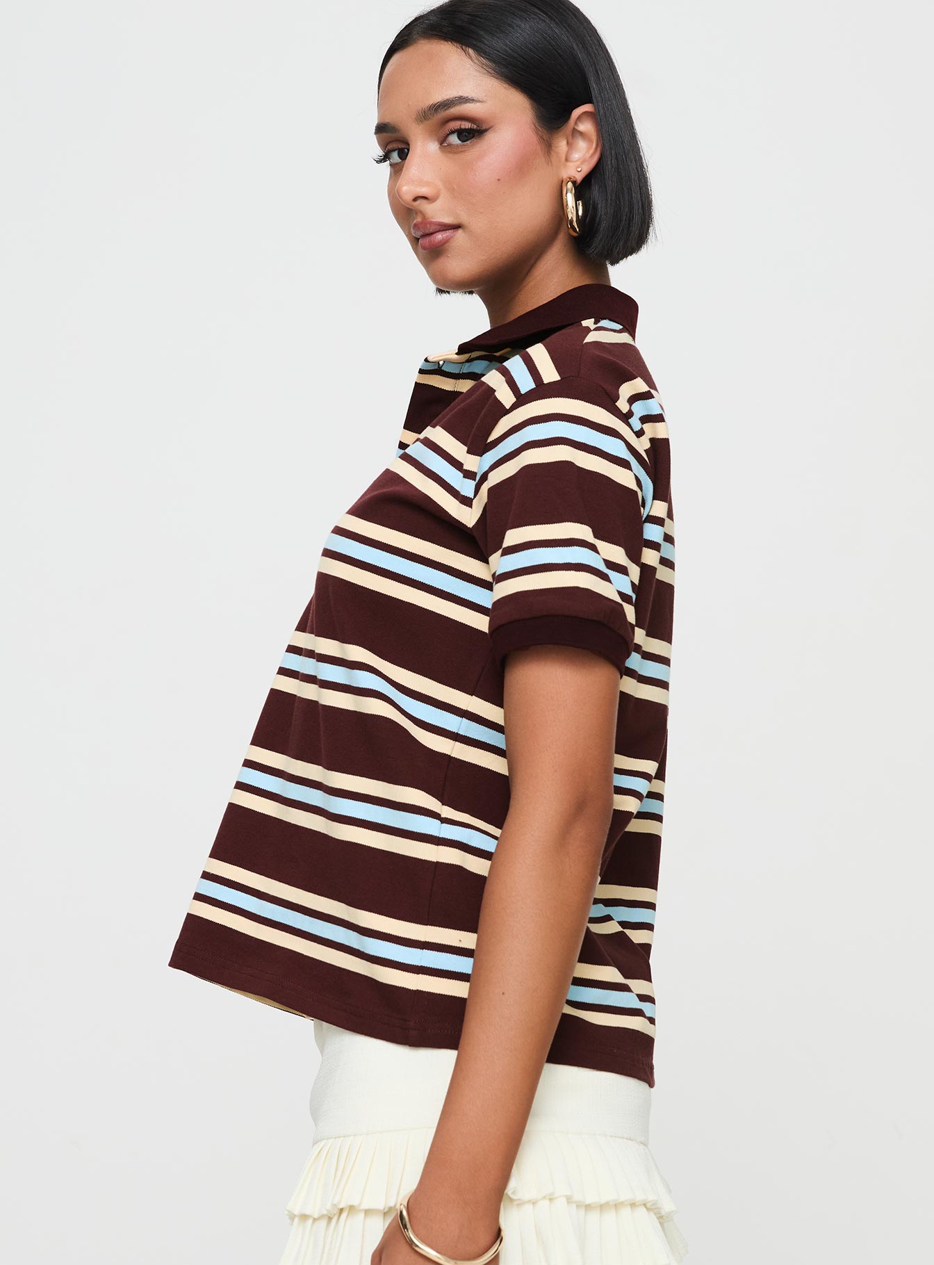 Leisure Polo Chocolate Multi - Image 4