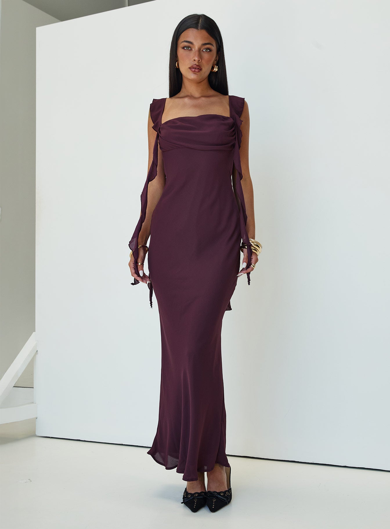 Lanai Maxi Dress Plum Petite - Image 4