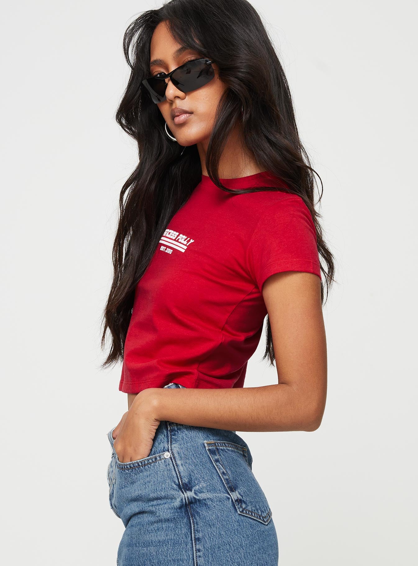 Princess Polly Est 10 Top Red - Image 4