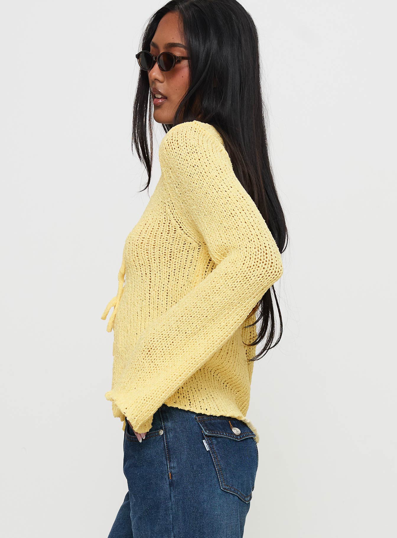 Swain Knit Cardigan Lemon - Image 4