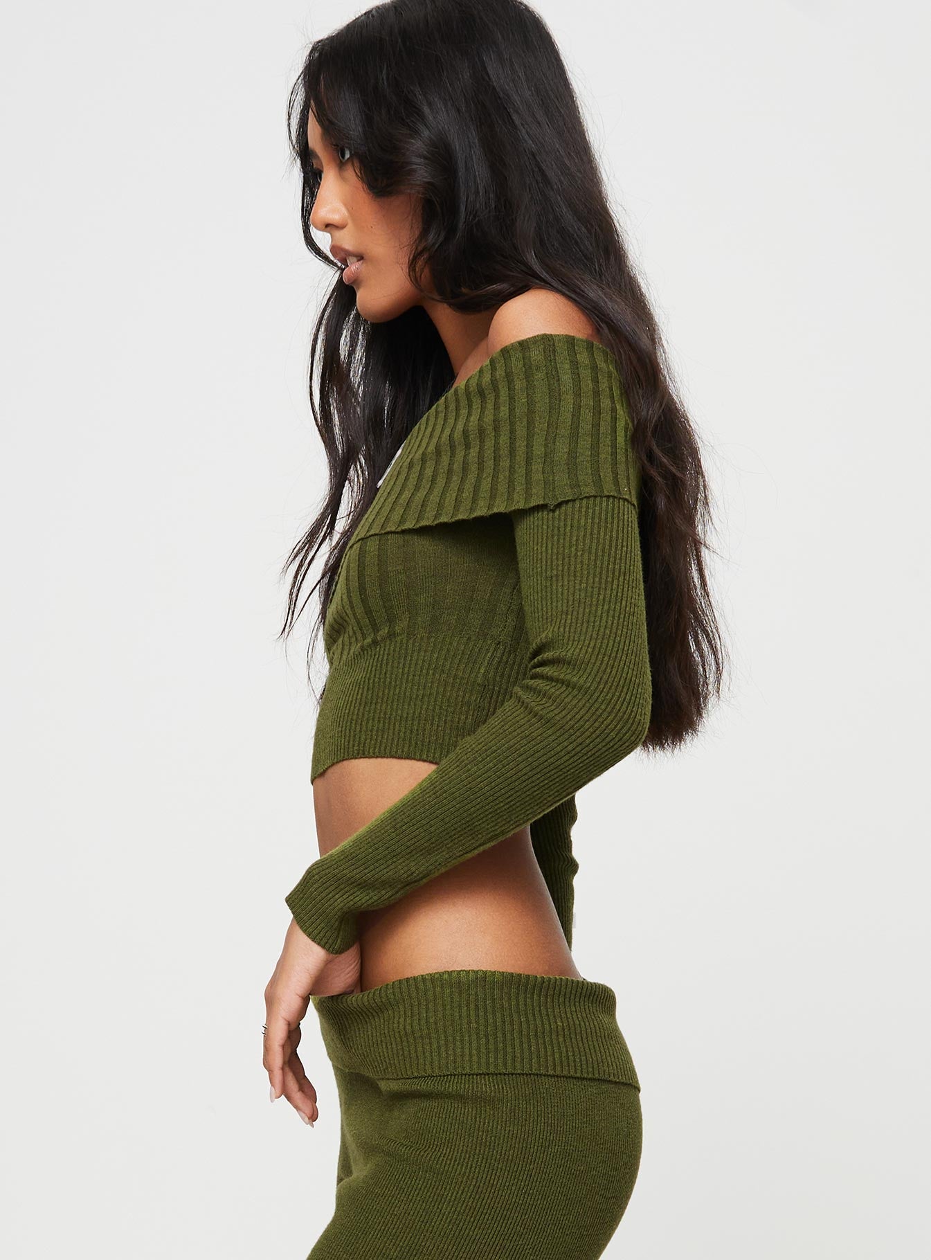 Tagula Off The Shoulder Top Green - Image 4