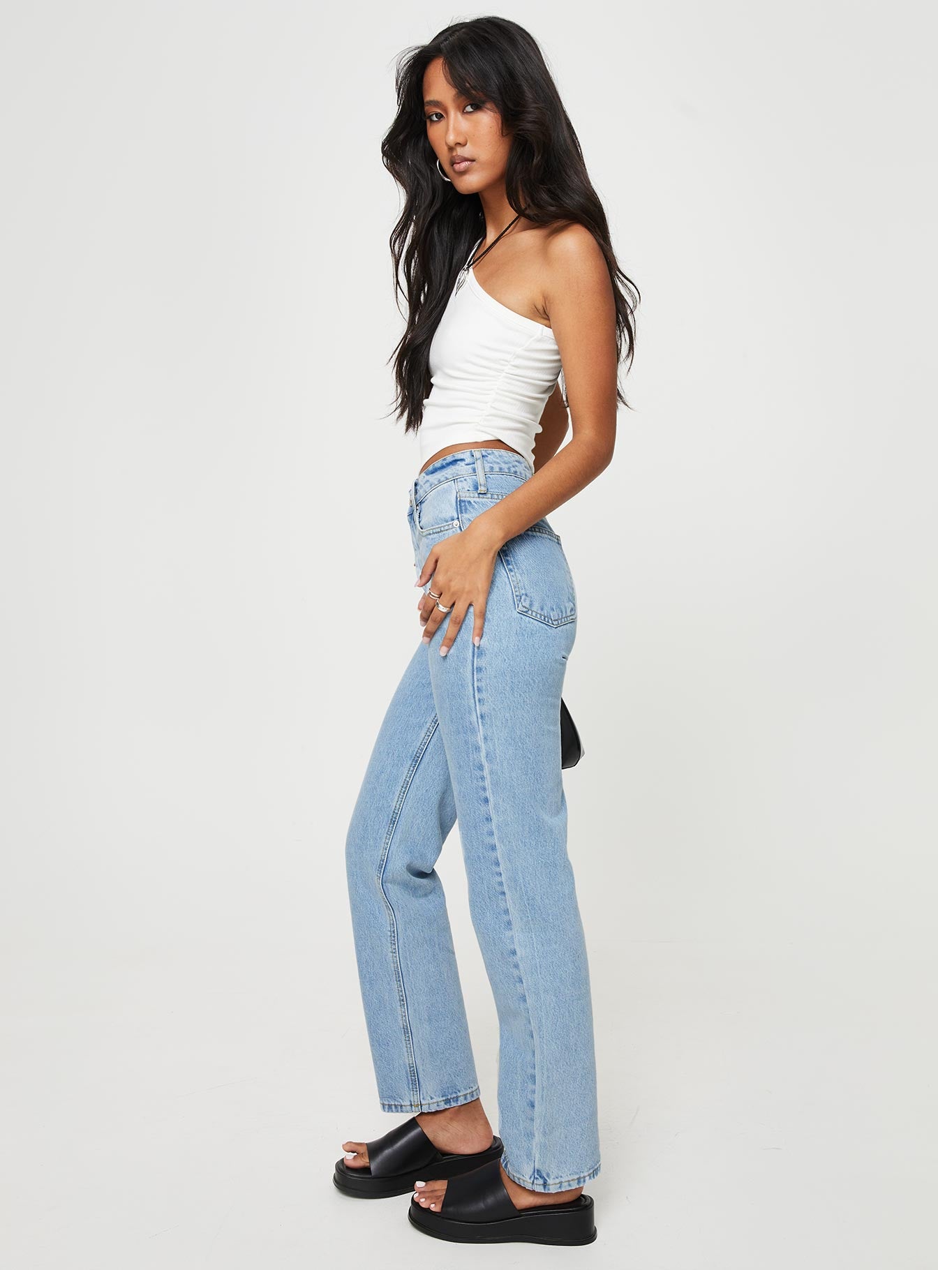 Alexanderson Straight Leg Jeans Light Wash Denim - Image 3