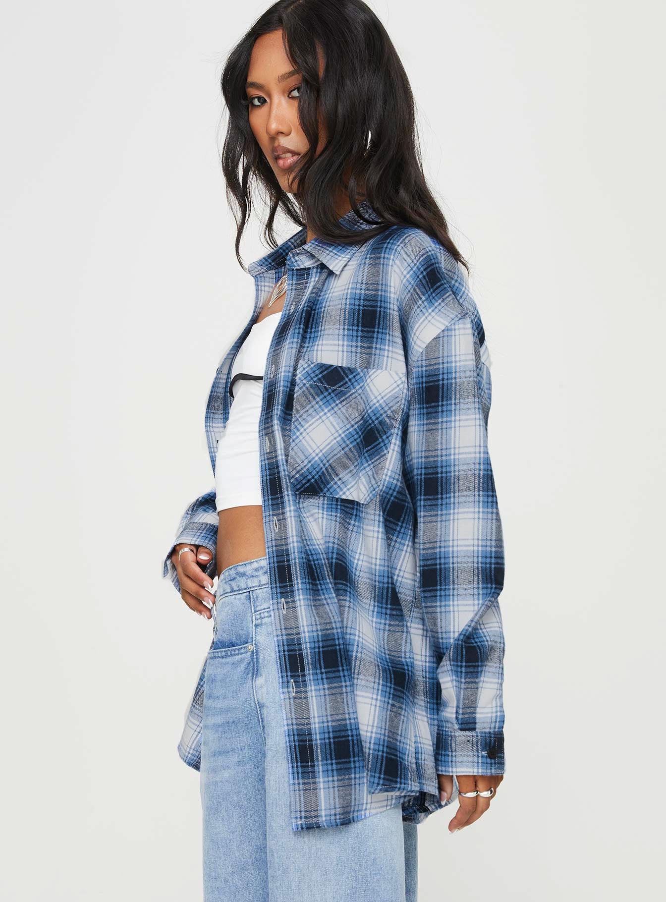Waver Shirt Blue / Black Check - Image 4