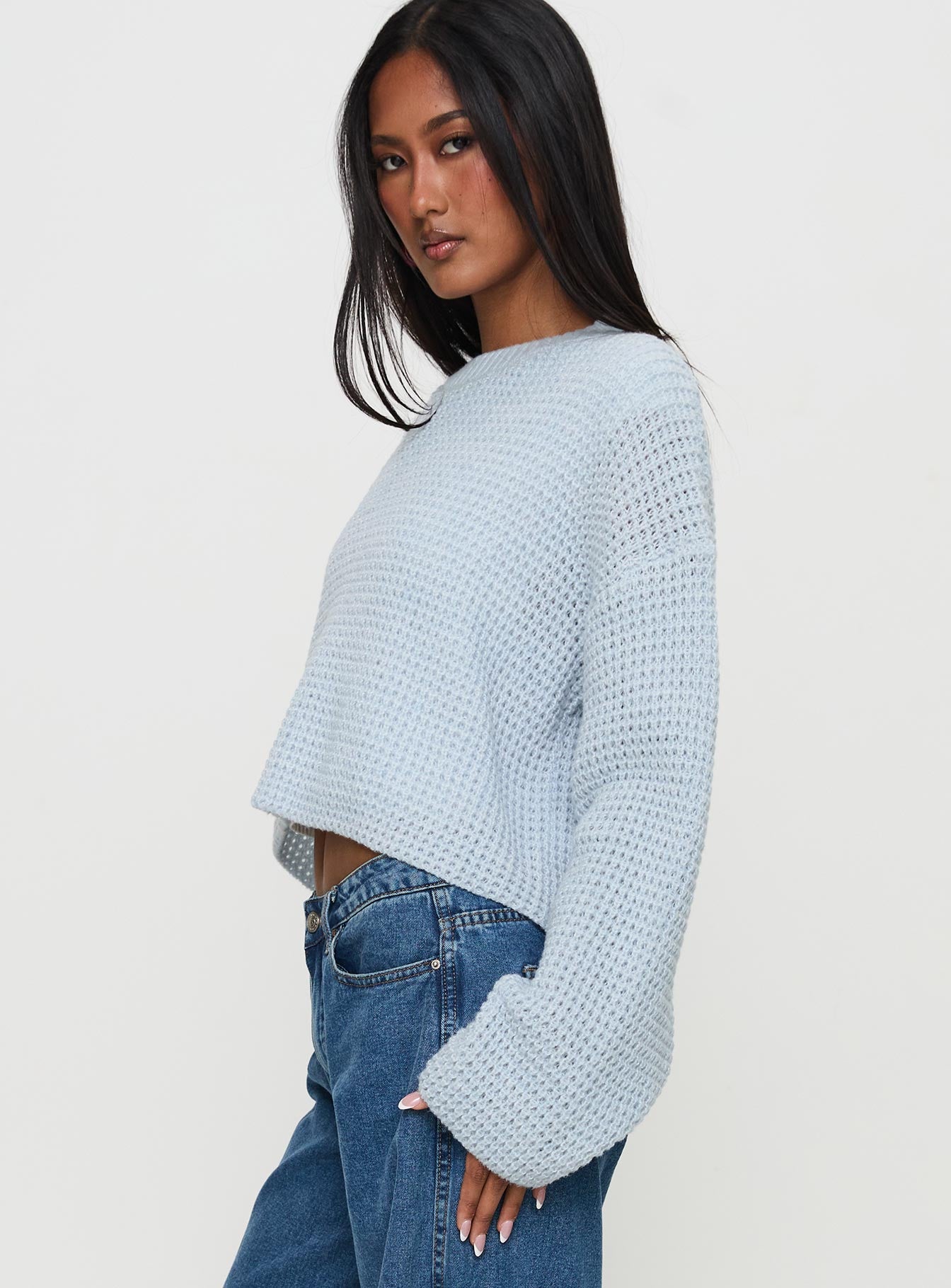 Elinda Knit Sweater Blue - Image 3
