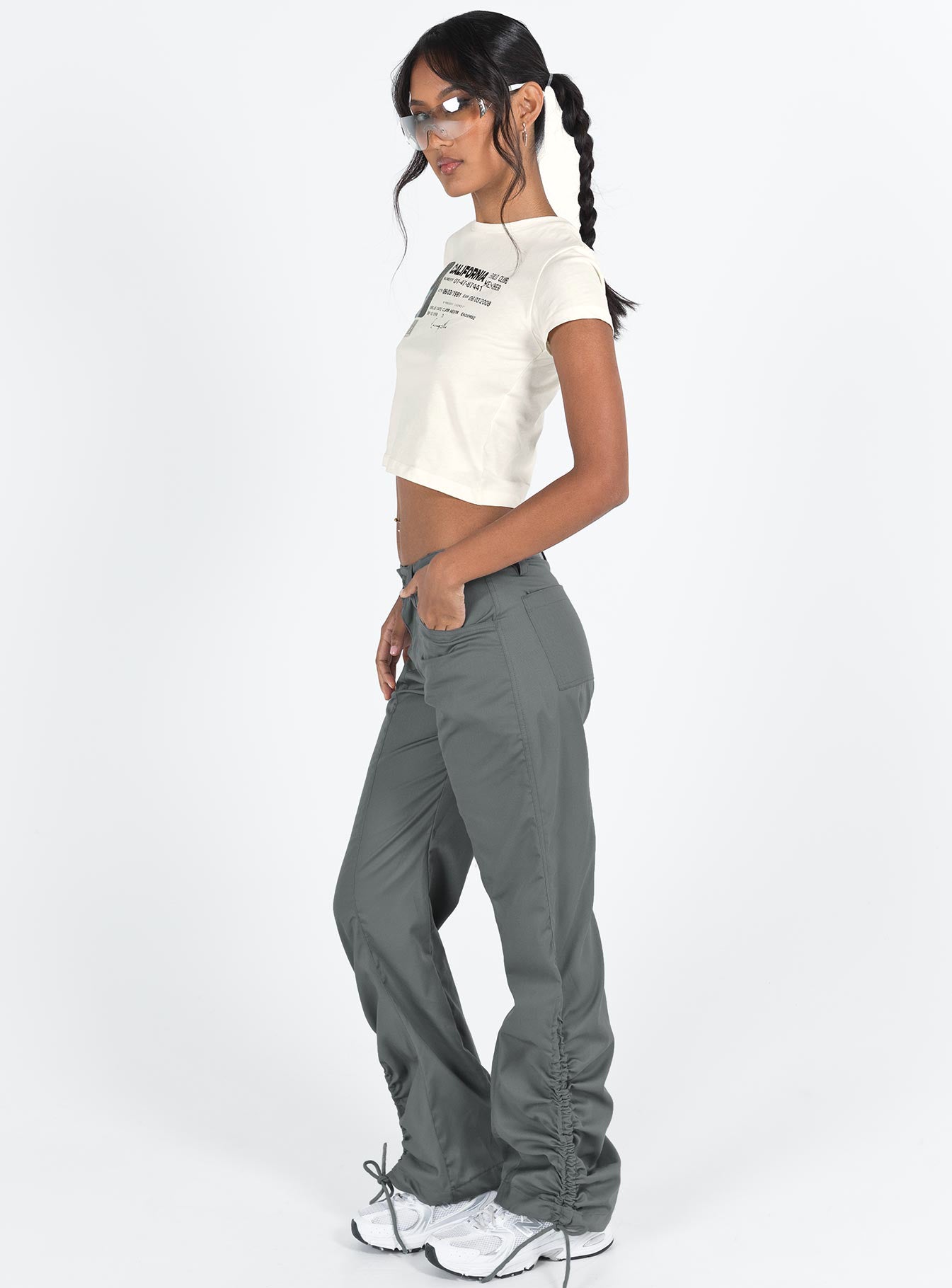 Motel Bracha Trouser Charcoal Grey - Image 4