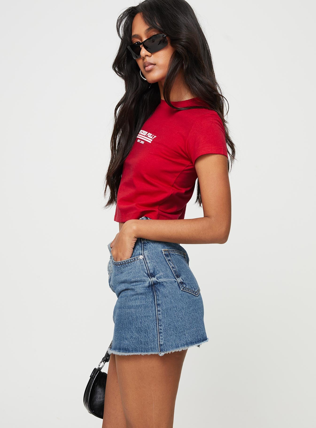 Jellicoe Spliced Denim Skirt Multi Wash Lower Impact - Image 4