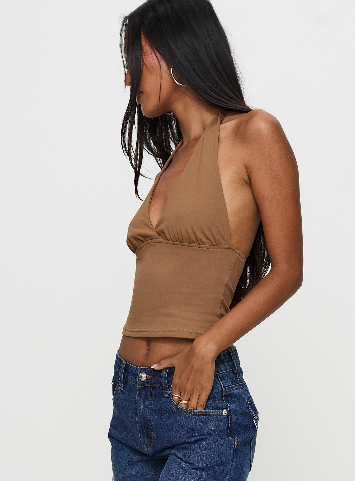 Whimsy Halter Top Chocolate - Image 4