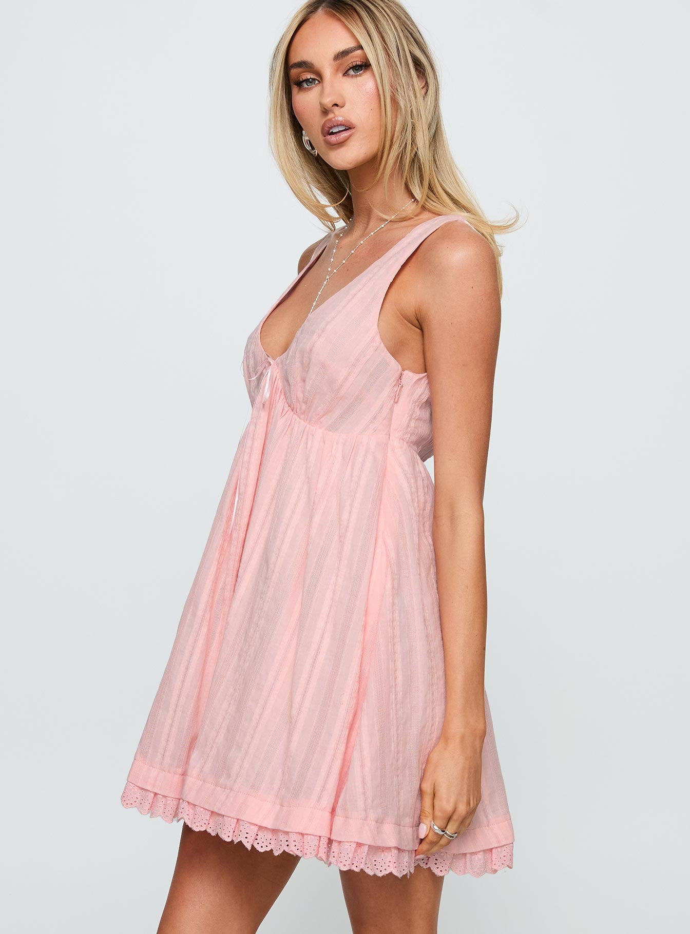 Nelty Mini Dress Pink - Image 3