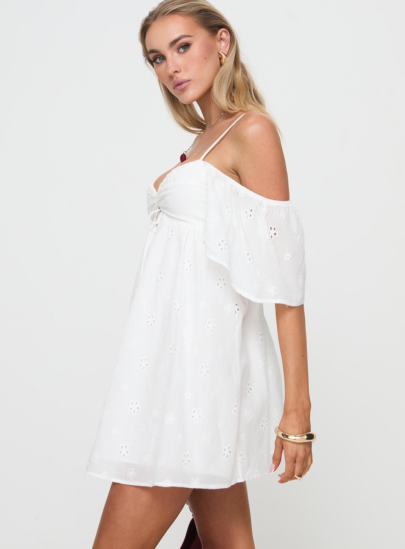 Cene Mini Dress White - Image 4