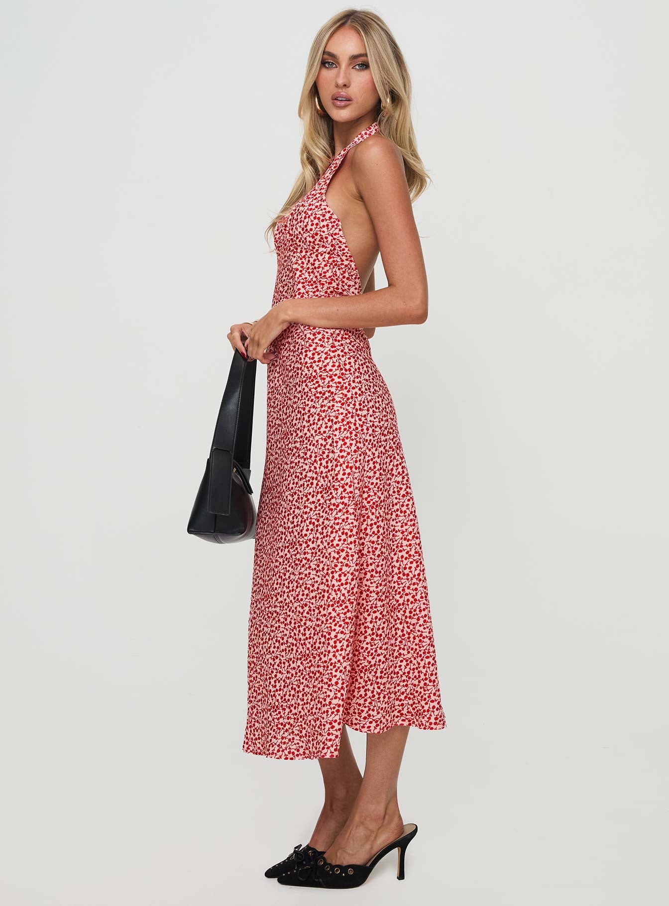 Danielo Maxi Dress Red Floral - Image 4