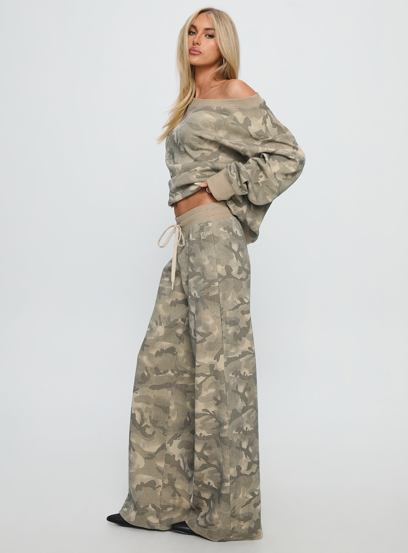Dodie Wide Leg Pants Camo - Image 4