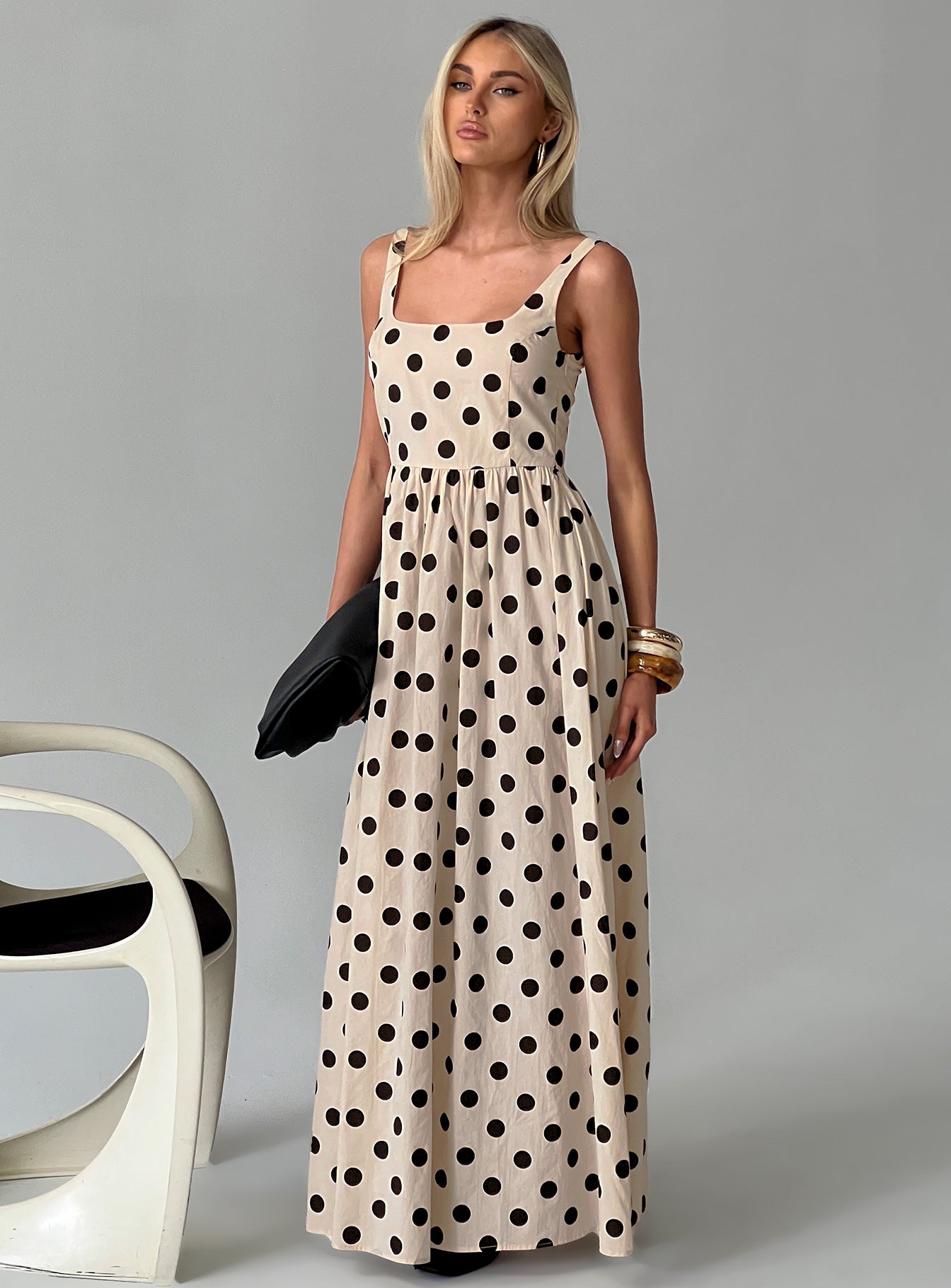 Cartmel Maxi Dress Cream / Polka Dot - Image 8