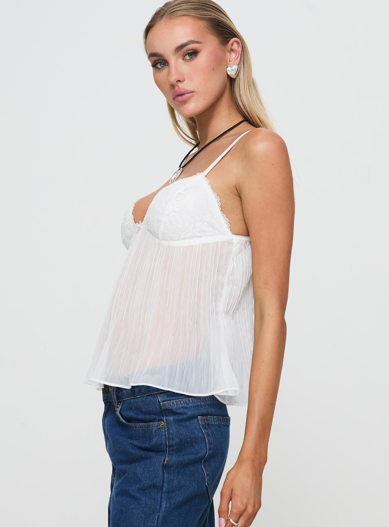 Zami Pleat Top White - Image 4
