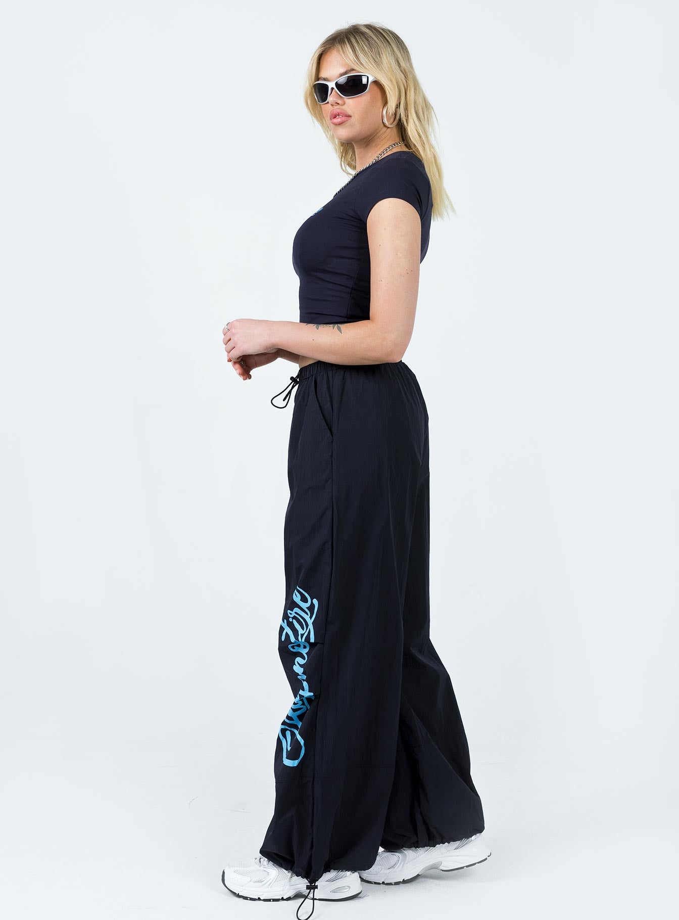 Hypnotize Parachute Pants Navy - Image 4