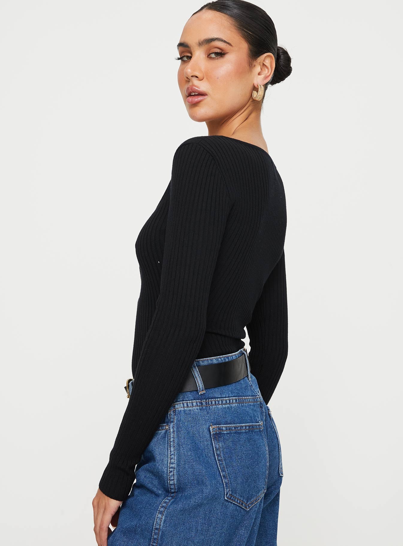 Zuma Long Sleeve Bodysuit Black - Image 3