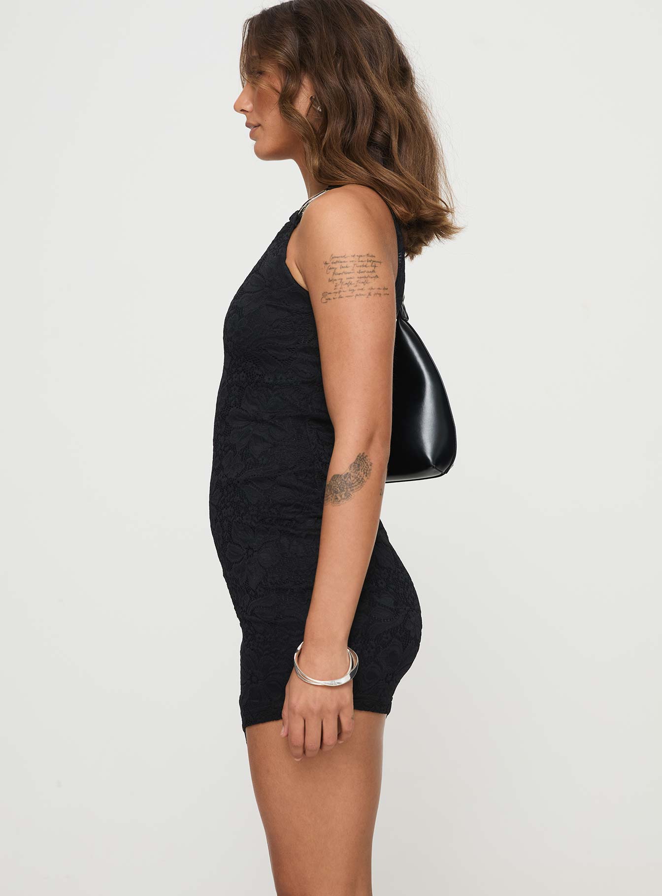 Toomba Lace Mini Dress Black - Image 4