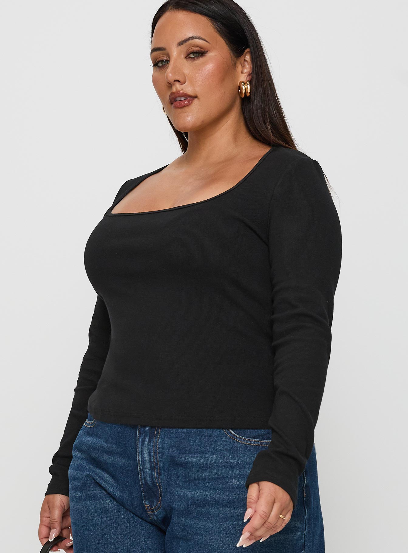 Baseline Long Sleeve Top Black Curve - Image 4