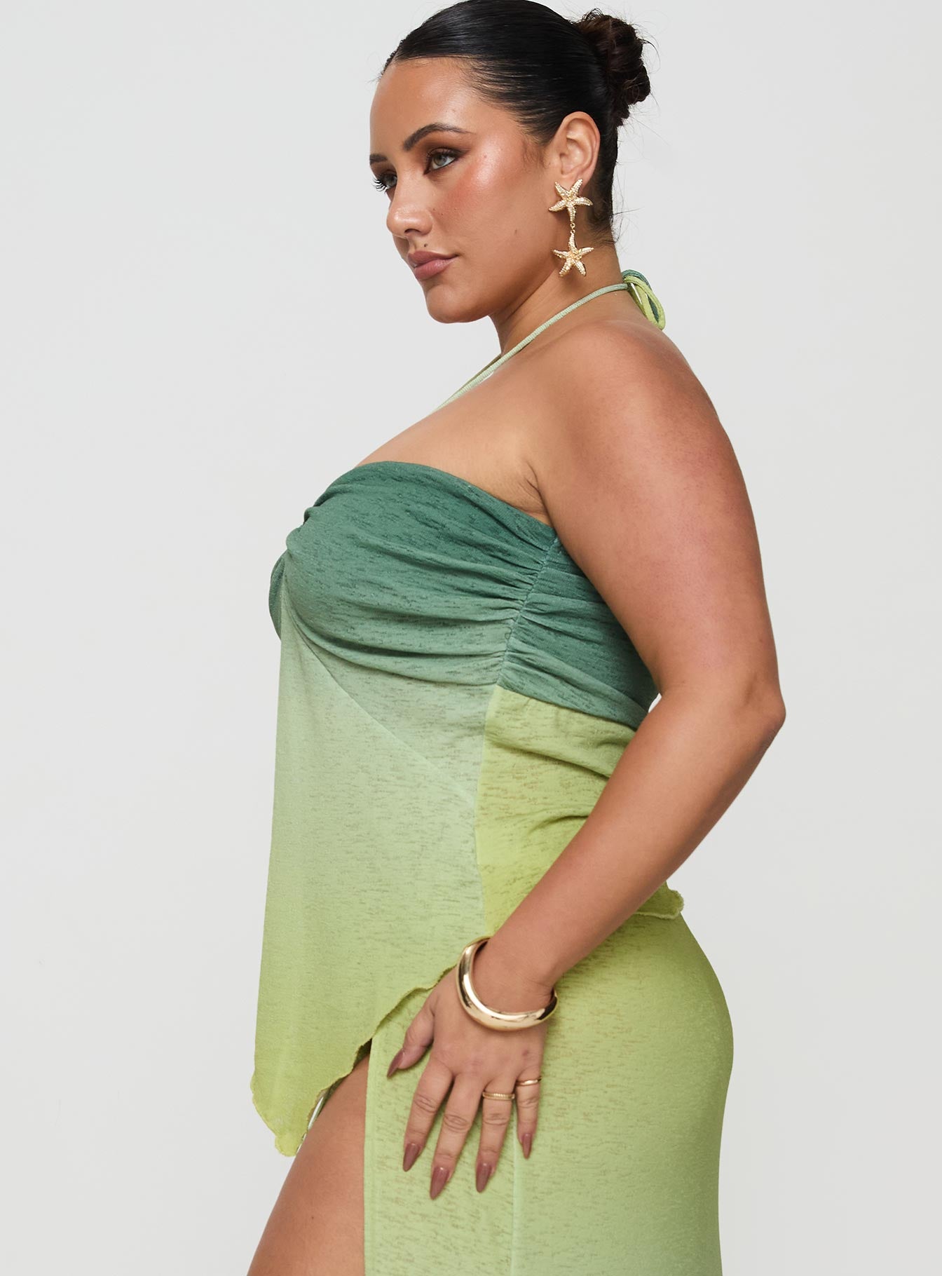 Star Girl Top Green Ombre Curve - Image 4