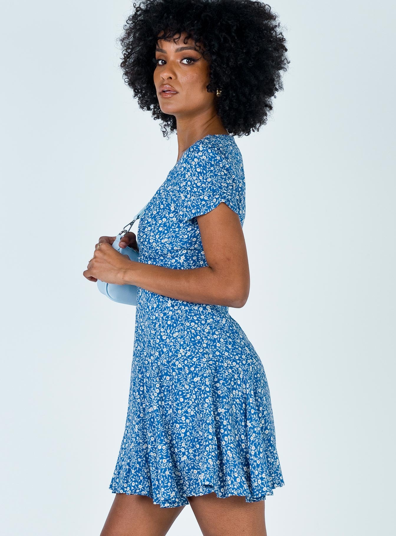 The Sting Mini Dress Blue Petite Lower Impact - Image 4