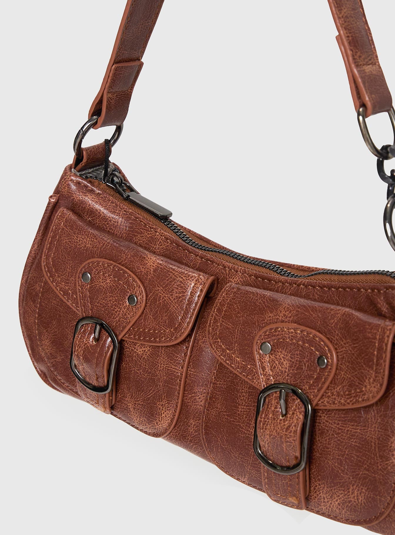Jayalen Shoulder Bag Mid Brown - Image 4