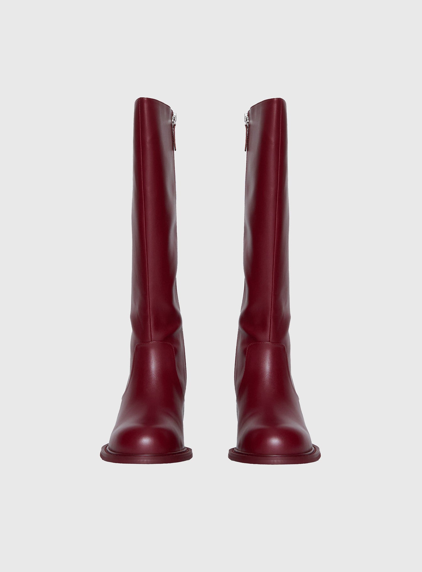 Ella Knee High Boots Burgundy - Image 4