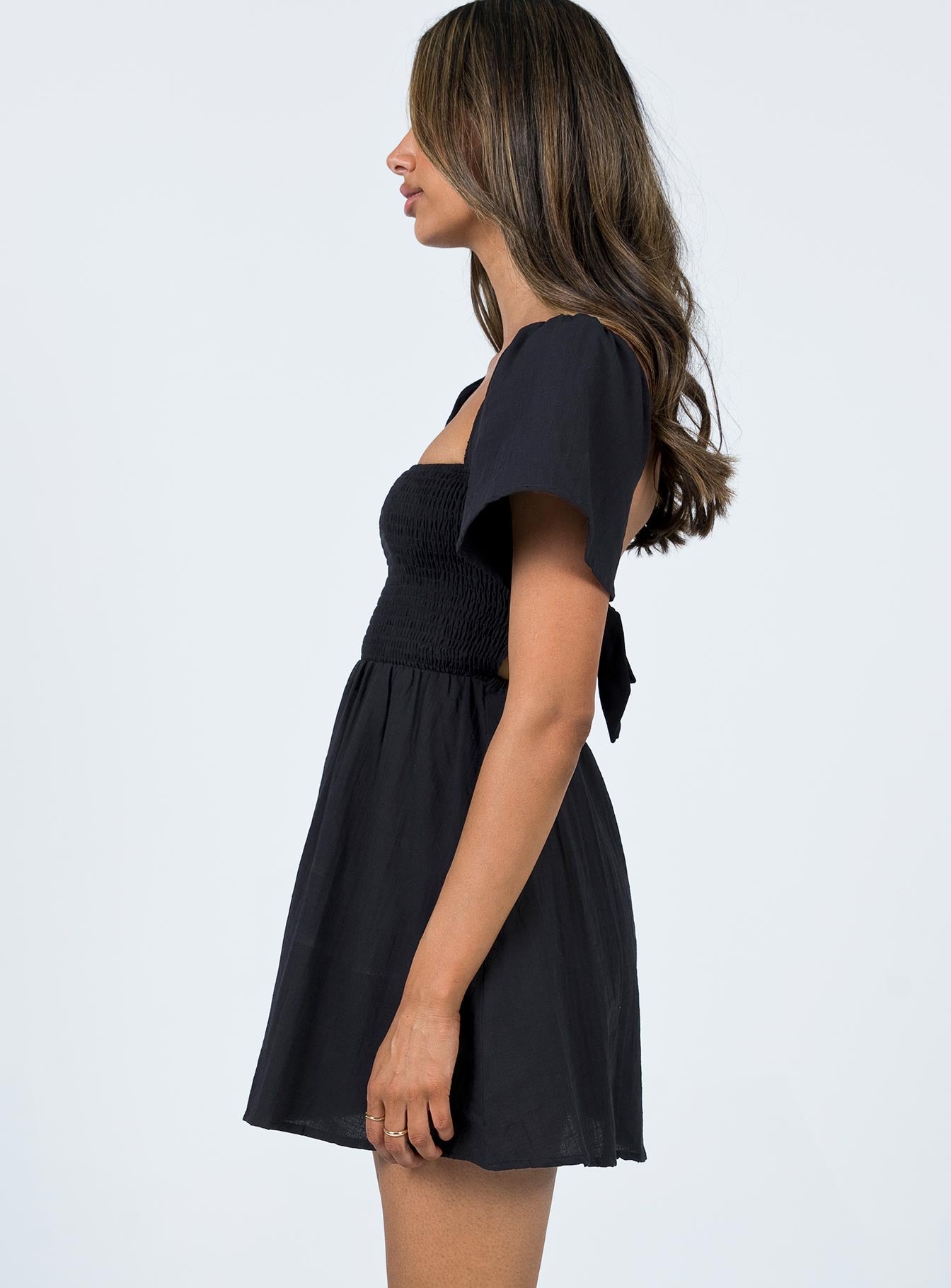 Summer Nights Mini Dress Black Petite - Image 4