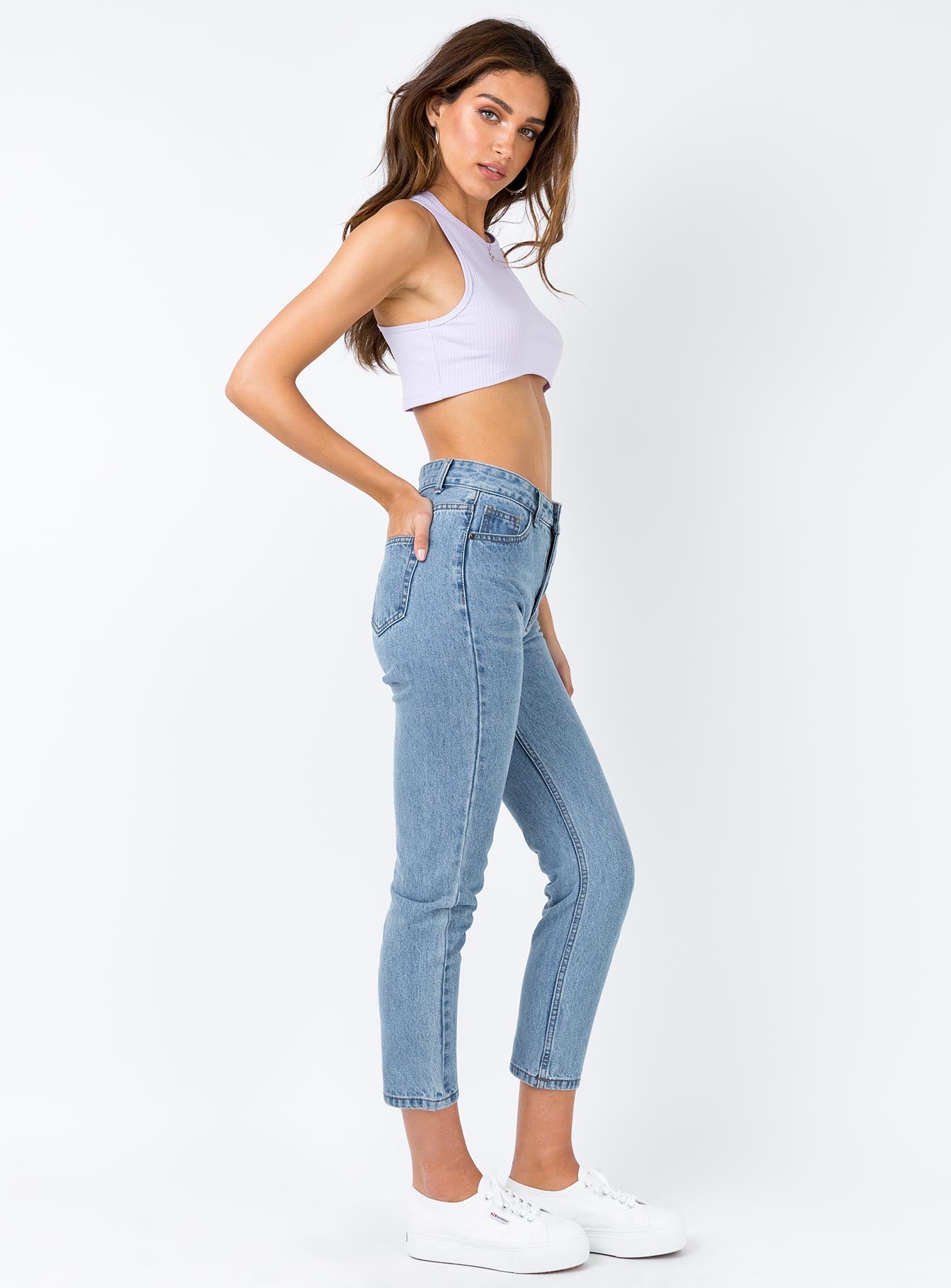 Gemini Mom Jeans Pale Blue - Image 4