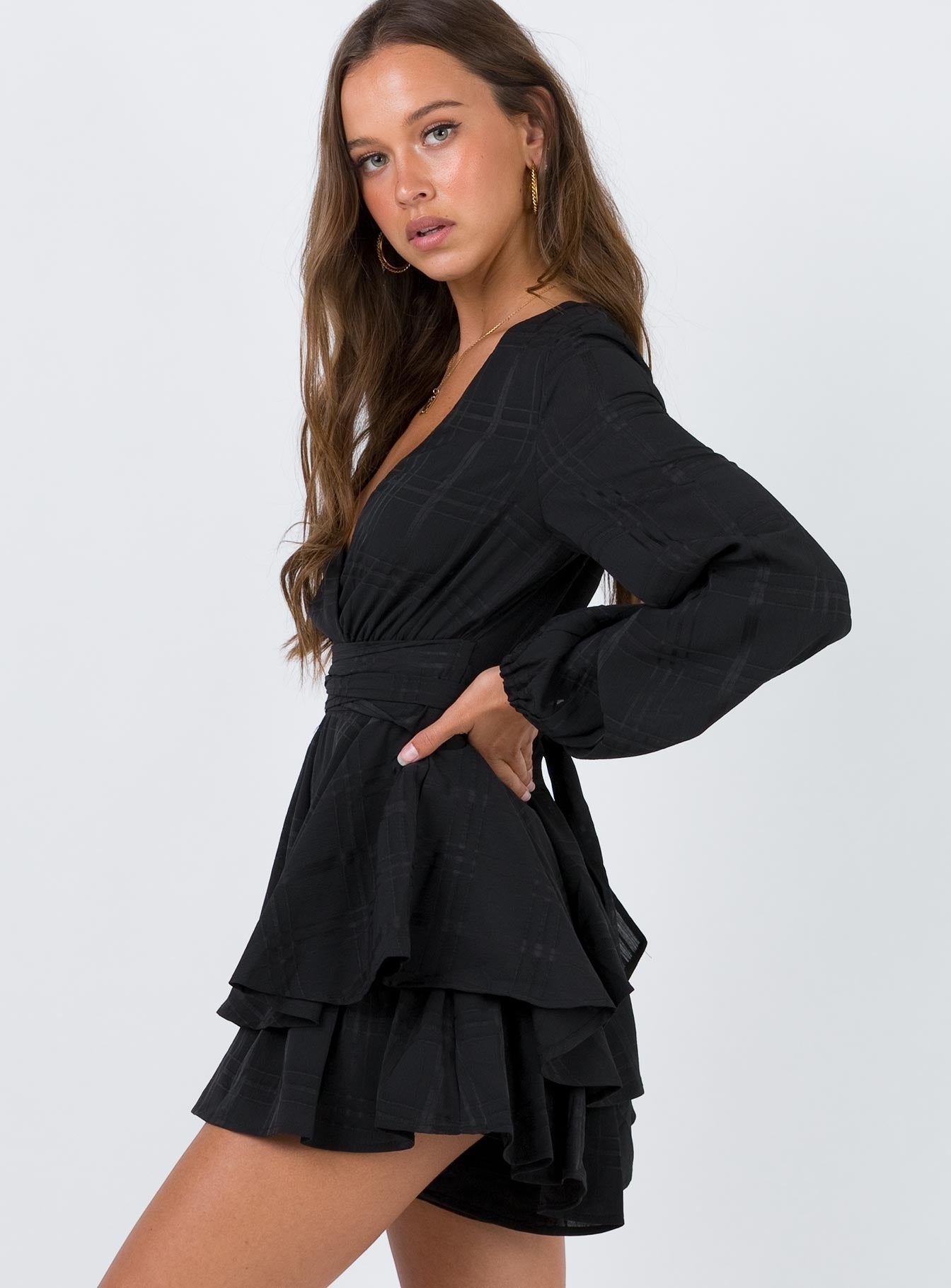 String Of Stars Romper Black - Image 3