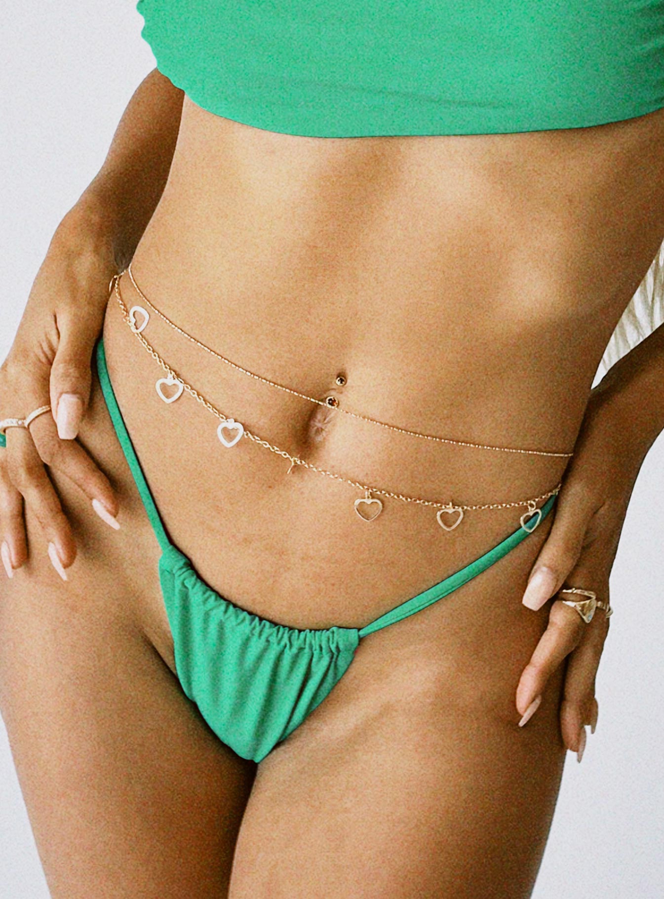 Roca Heart Chain Belt Gold - Image 4