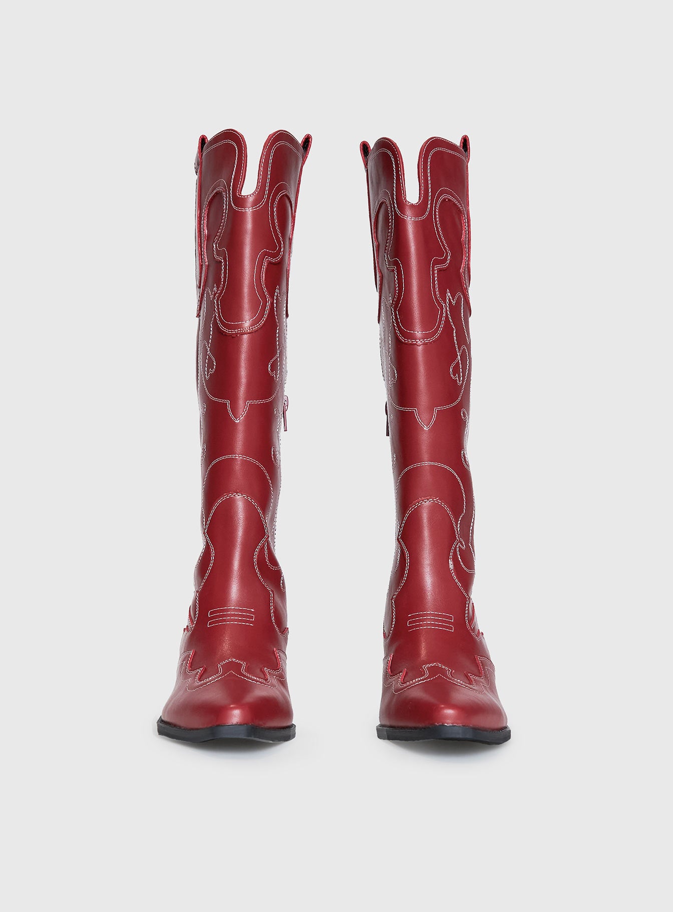 Therapy Malvin Cowboy Boots Cherry - Image 4
