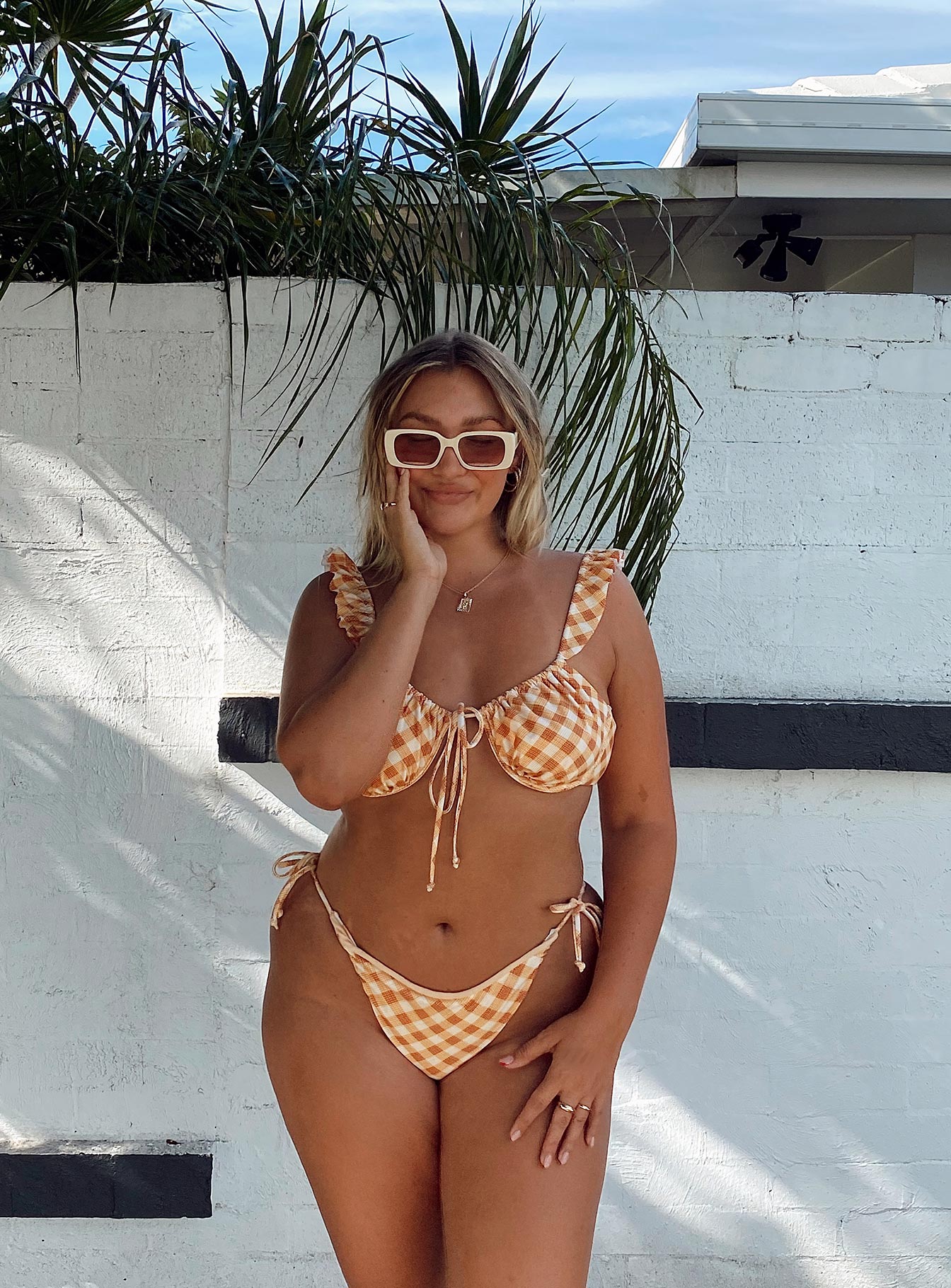 Shiloh Bikini Top Brown - Image 3