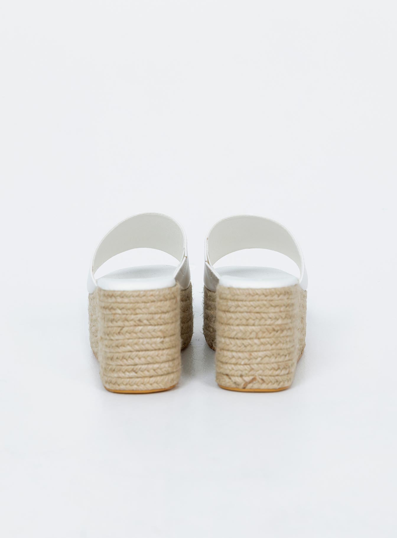 Arton Espadrille Platform Sandals White - Image 4