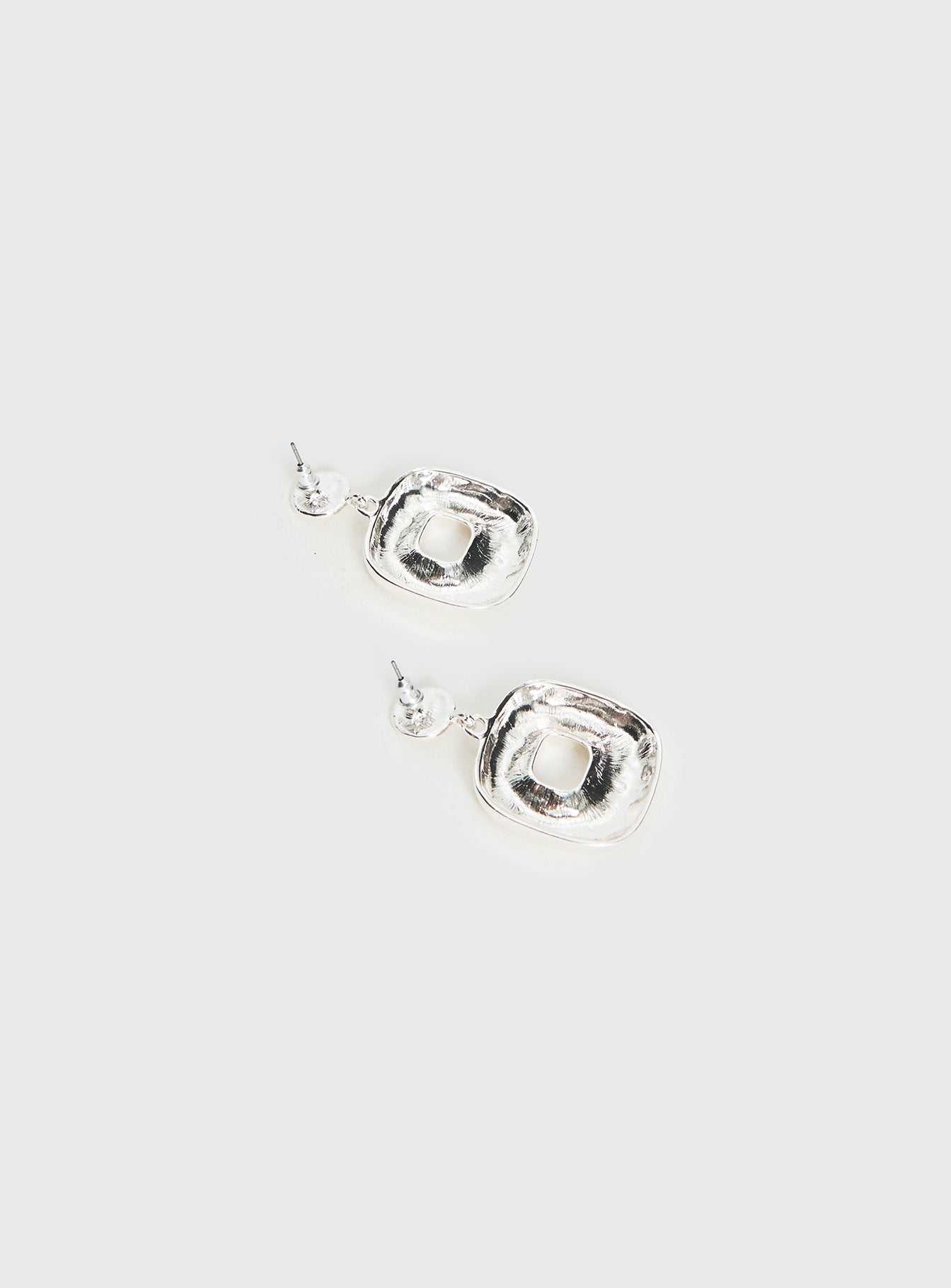 Naples Statement Earrings Silver - Image 4