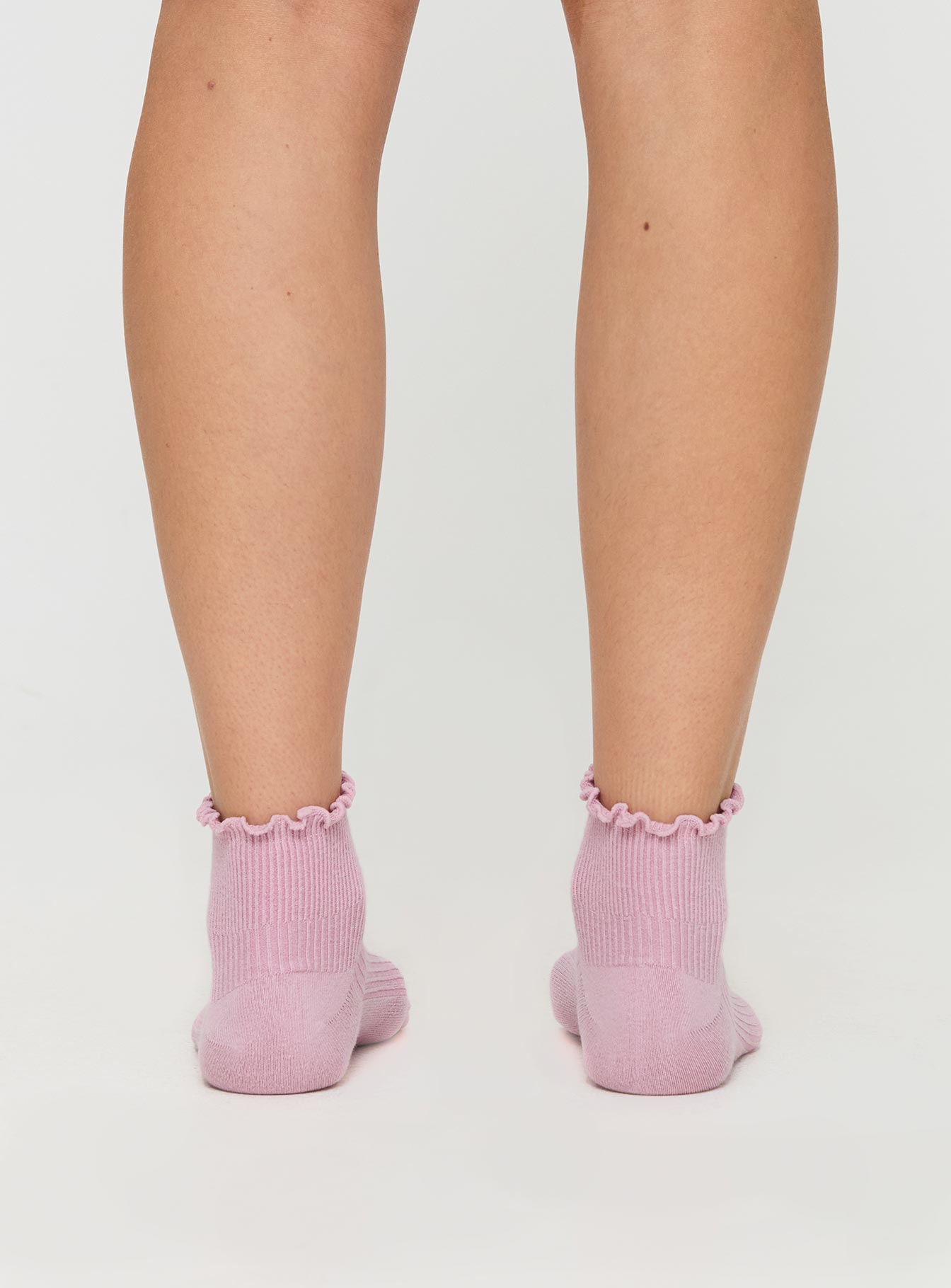 Penne Ruffle Socks Pink - Image 4